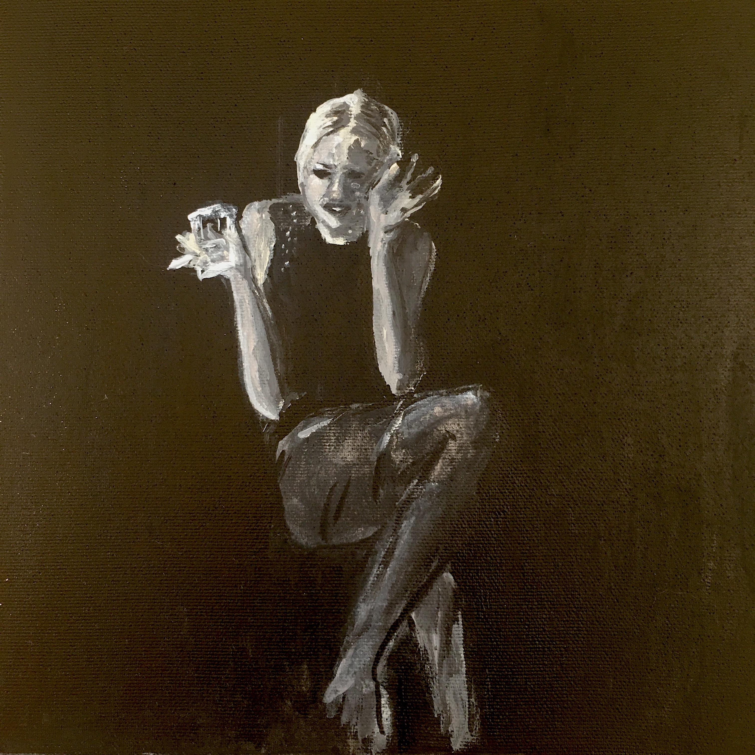 Portrait Painting Manuel Santelices - Peinture acrylique sur toile, Edie Sedgwick, 2020