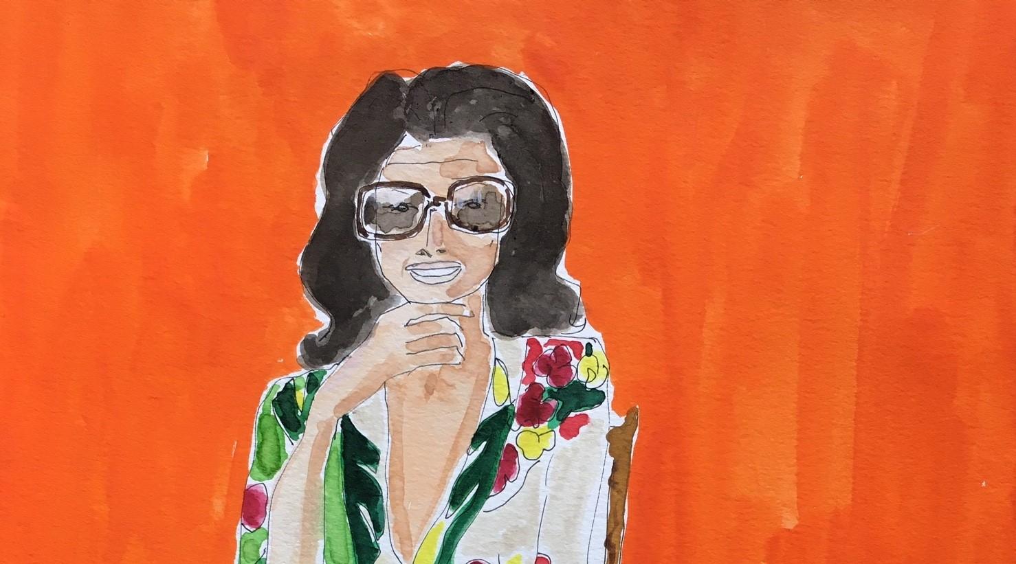 Jackie in Dries - Painting by Manuel Santelices