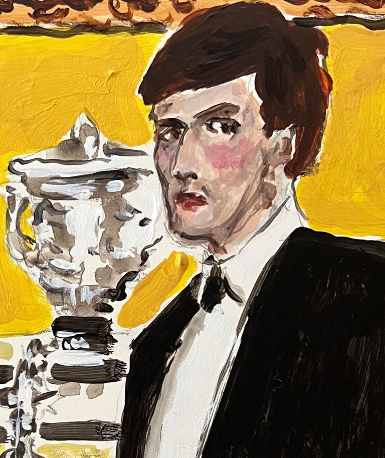 Manuel Santelices Lord and Lady Eliot, unique Acrylic painting on a