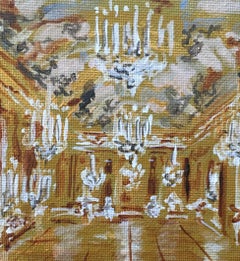 Versailles interiors. Acrylic on Canvas Painting