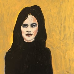 Young Susan. Portrait. Acrylic on board mounted on stretcher painting