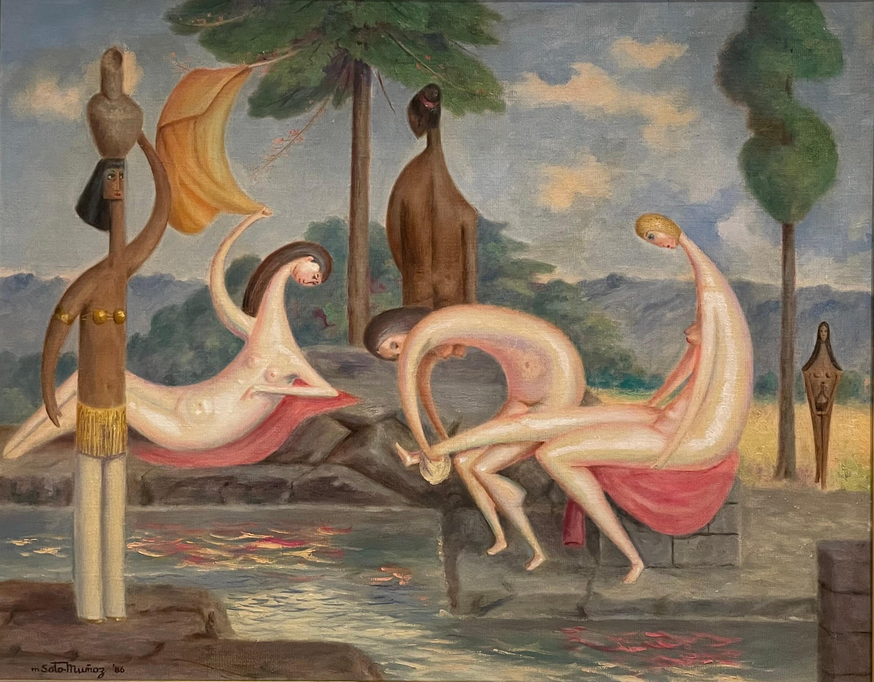 El Bano de Venus - Painting by Manuel Soto Munoz