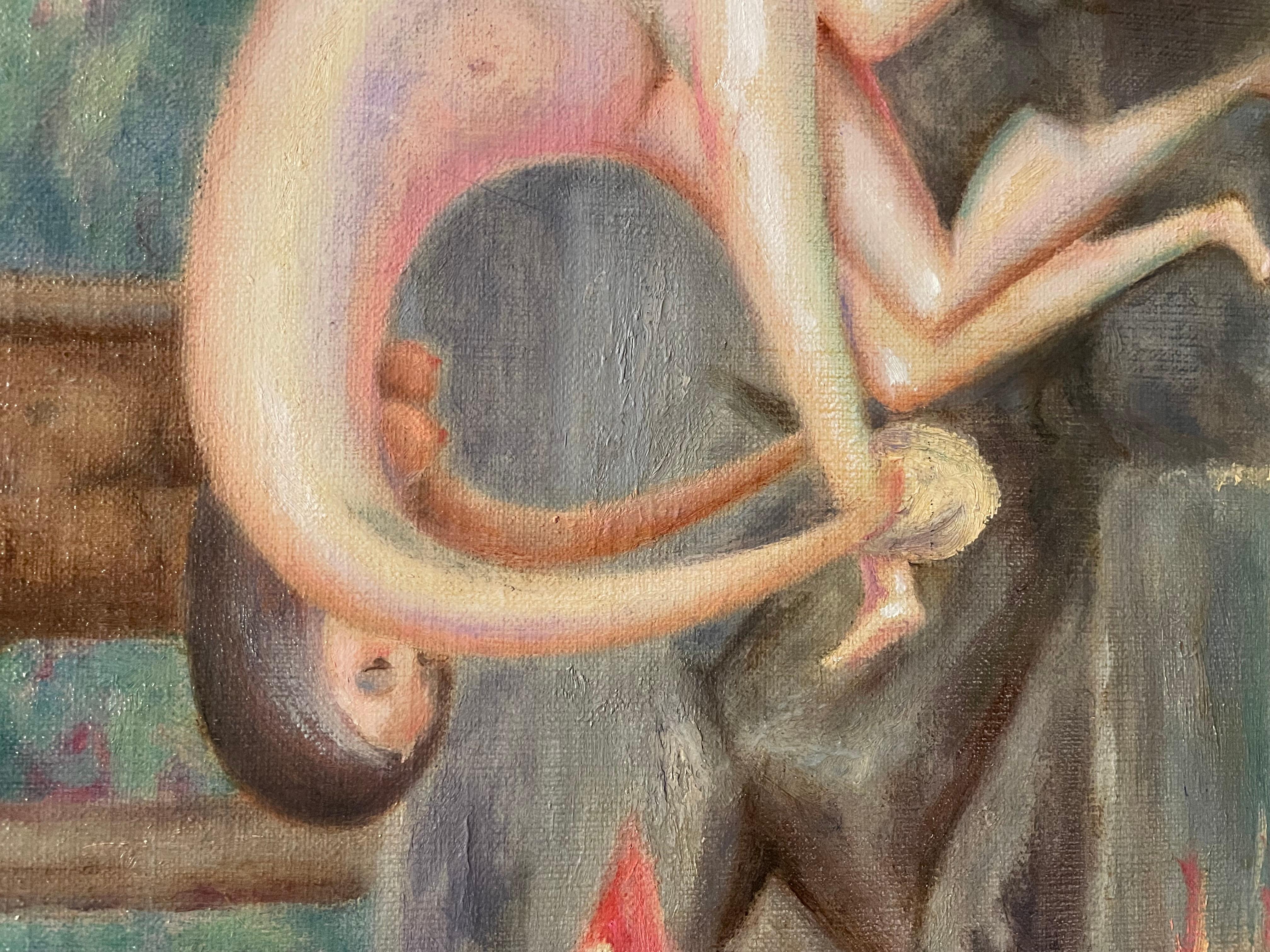 El Bano de Venus - Contemporary Painting by Manuel Soto Munoz