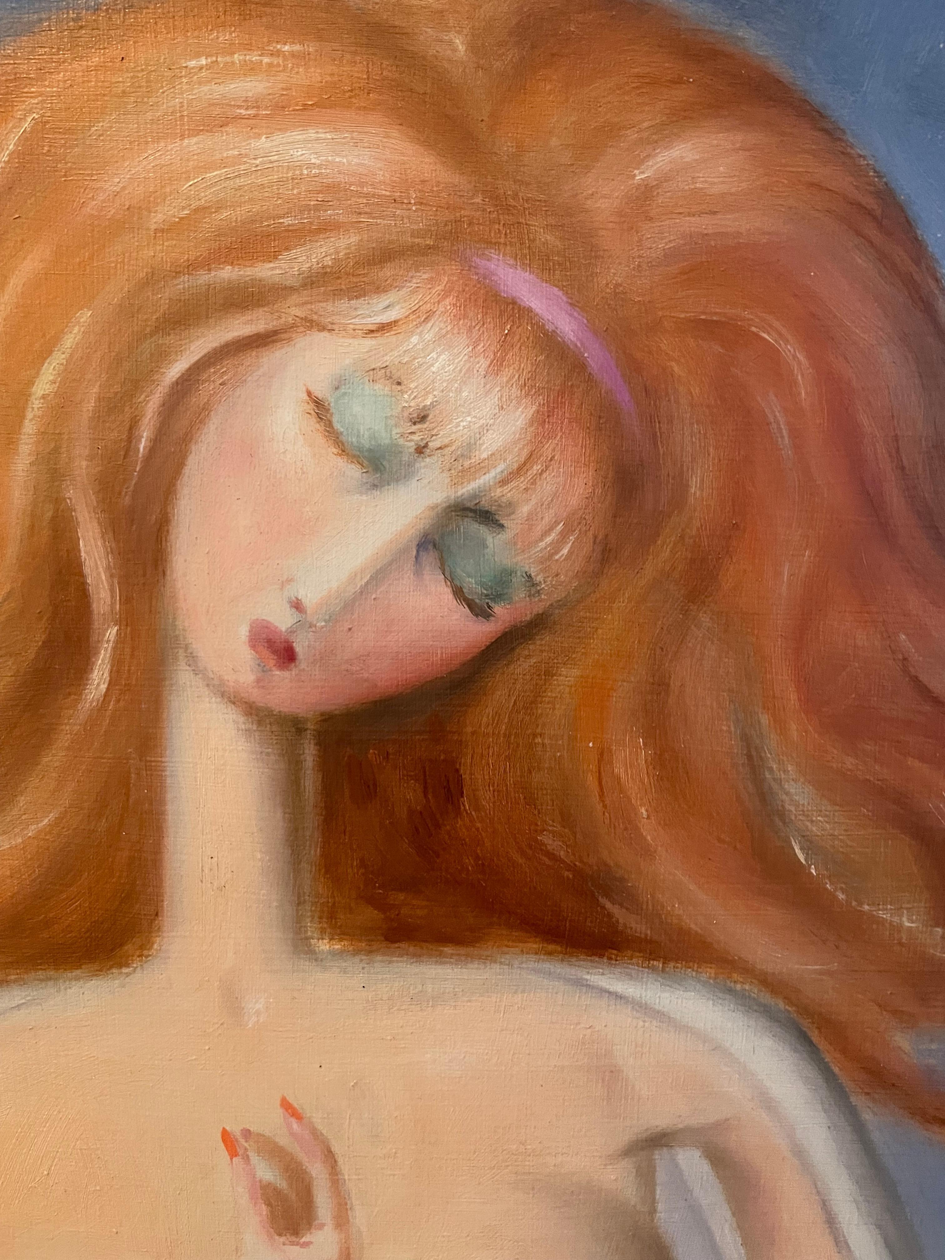 Sin título (Venus) - Abstract Painting Marrón de Manuel Soto Munoz