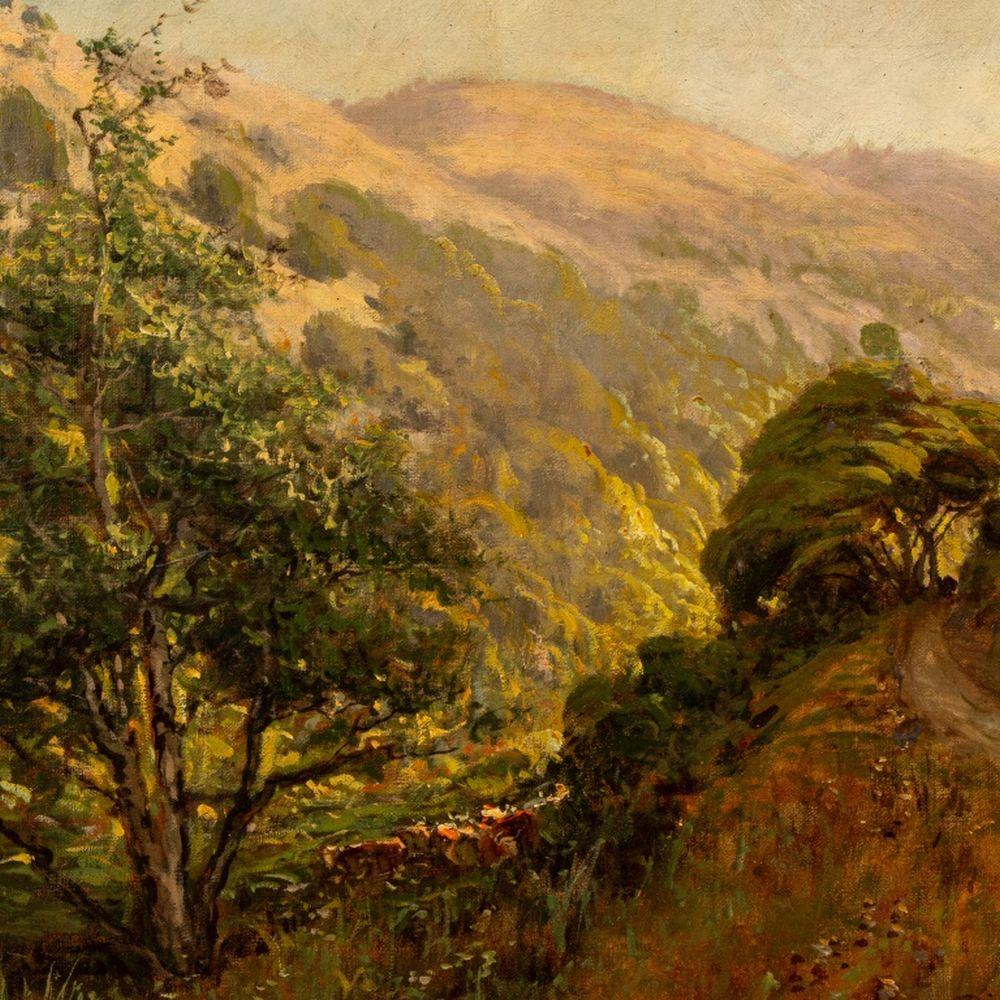 California Landscape - Impressionist Painting by Manuel Valencia