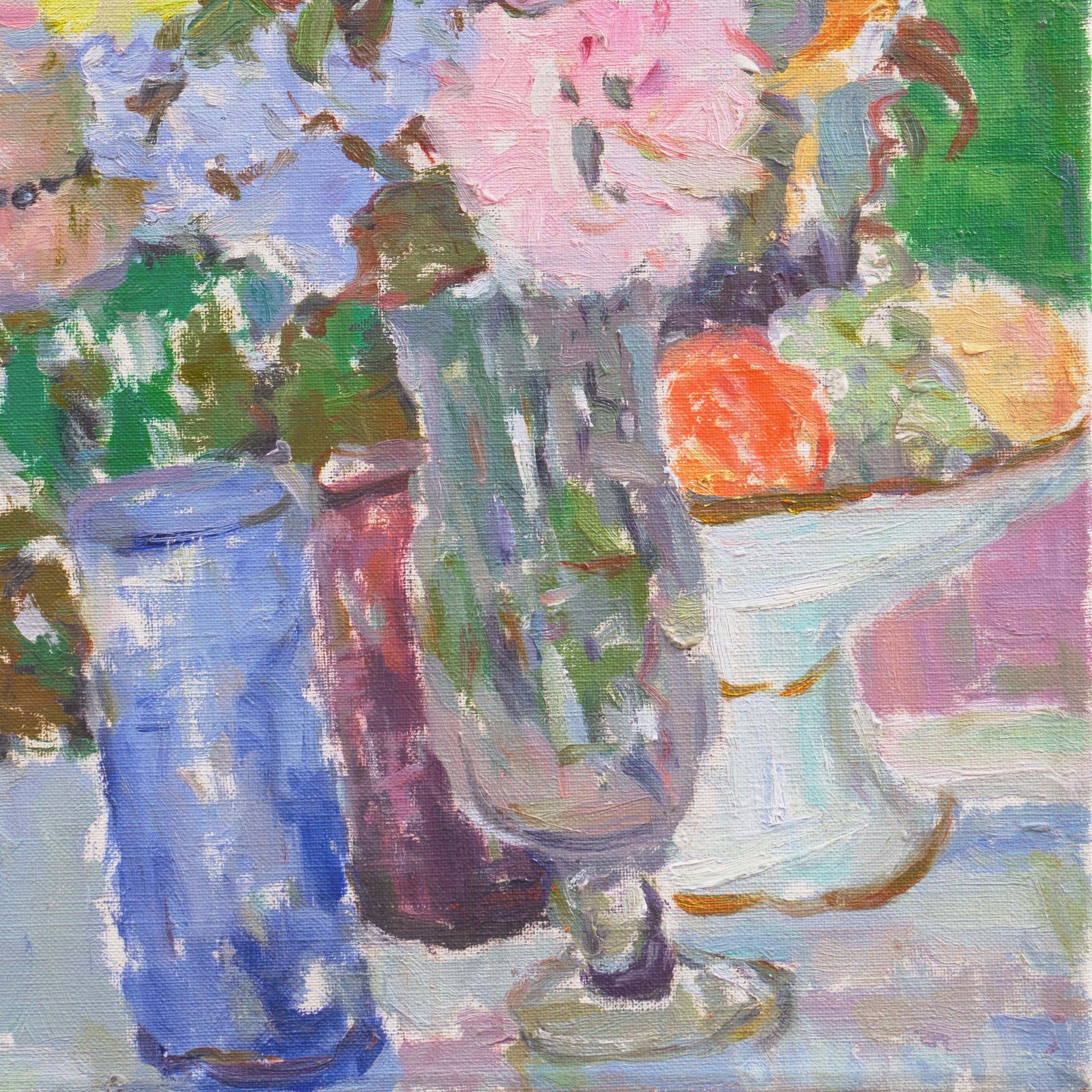 'Au Table', Venezuelan Post-Impressionist Oil, Museo de Bellas Artes, Caracas For Sale 1