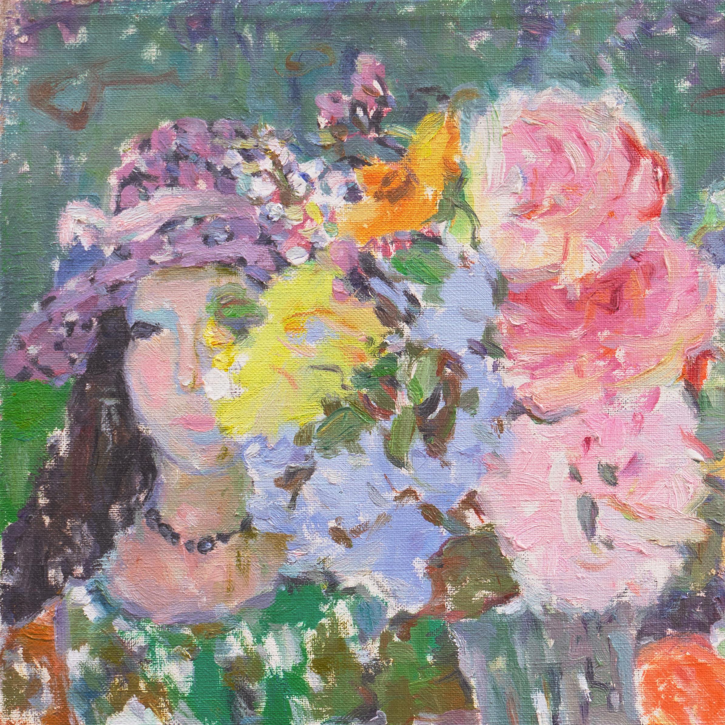 'Au Table', Venezuelan Post-Impressionist Oil, Museo de Bellas Artes, Caracas For Sale 3