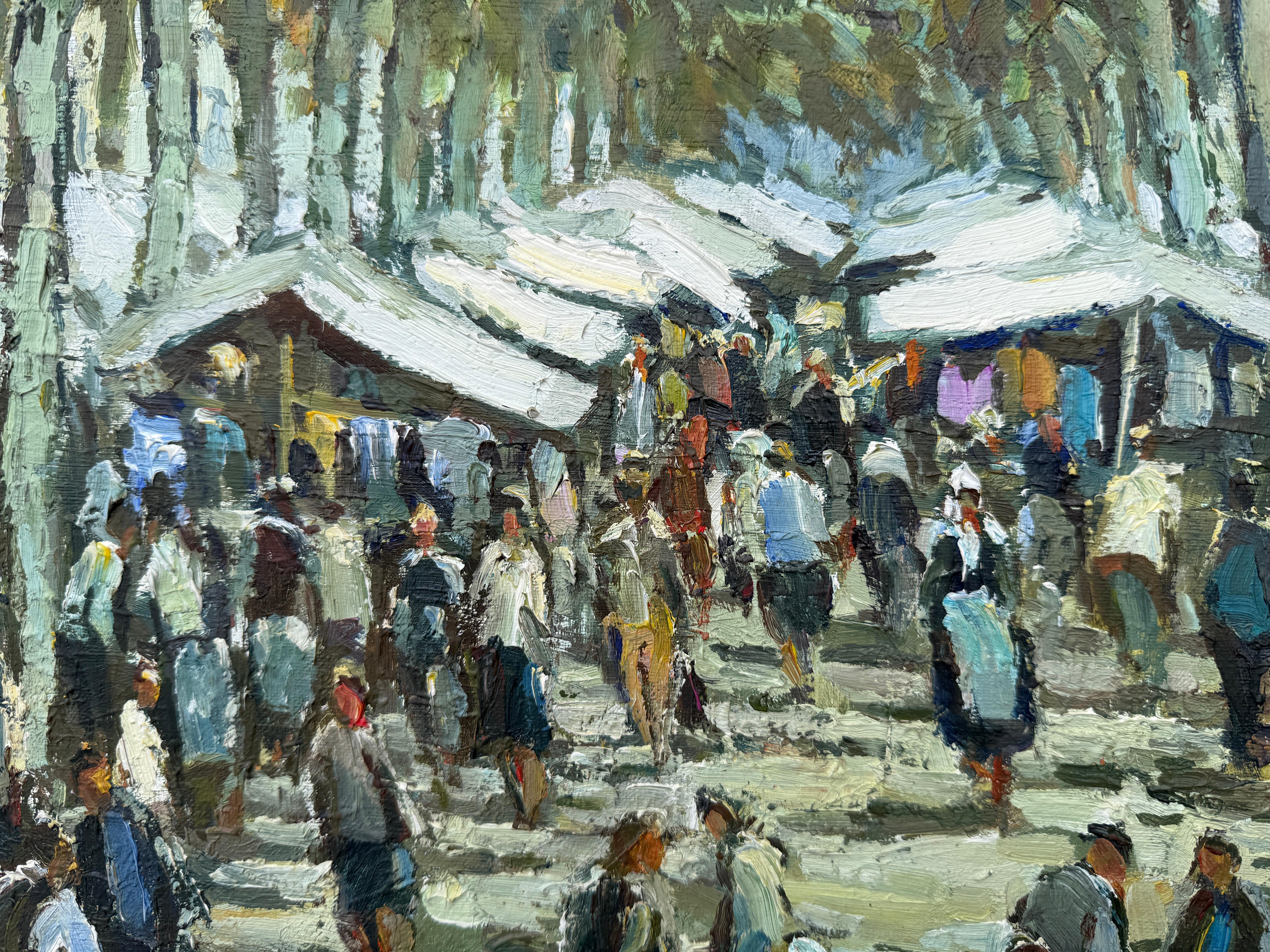 Titolo: Mercato di Olot, Spagna

Artista: Manuel Zamora Muñoz (1928-2006)

Tecnica: Olio su tela

Dimensioni: 65 x 81 cm (25,6 x 31,9 pollici)

Dimensioni incorniciate: 90 x 106 cm (35,4 x 41,7 pollici)

Data: 1965

Firma: Firmato in basso a