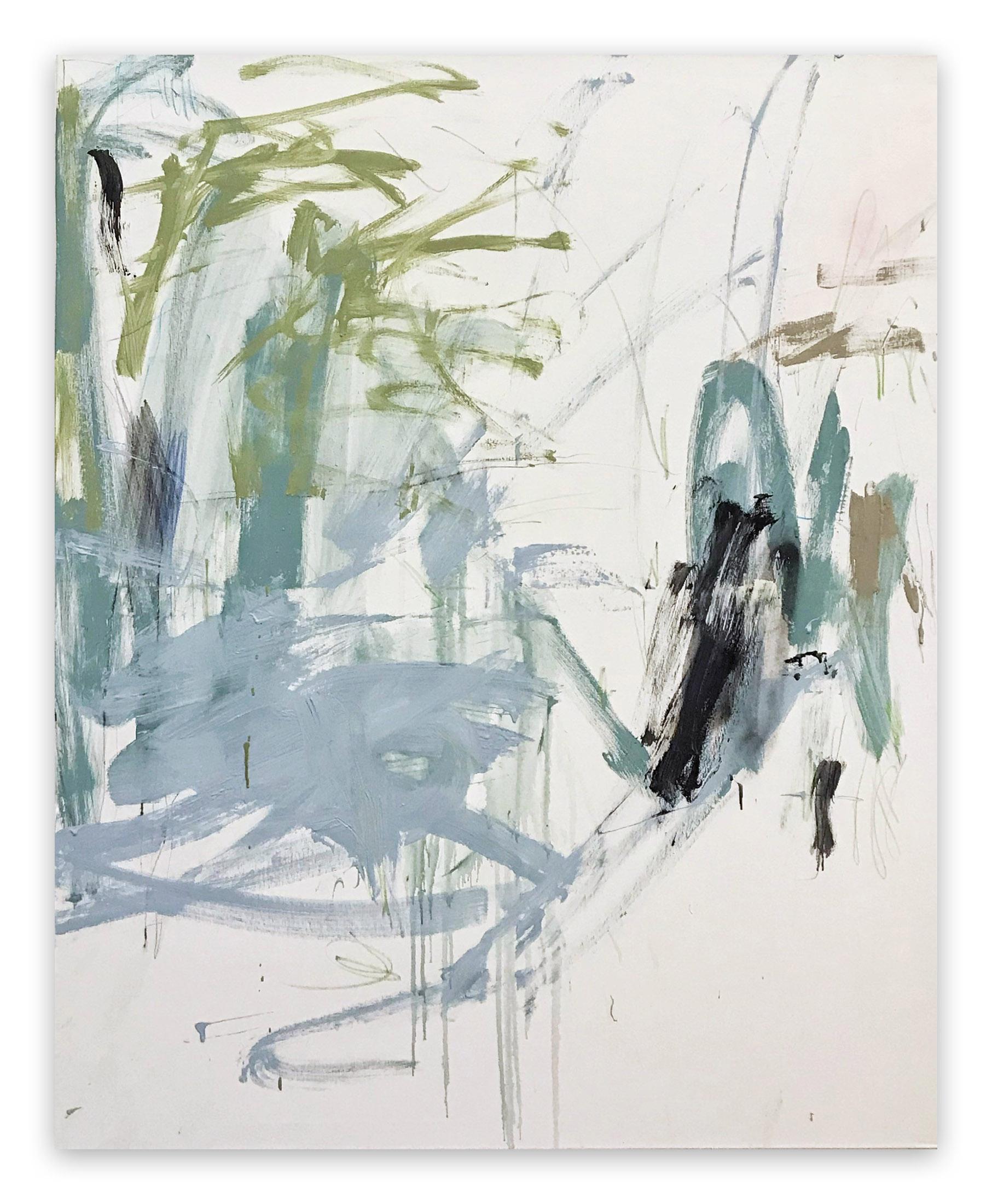 Manuela Karin Knaut Abstract Painting - Delicate interventions (Abstract painting)