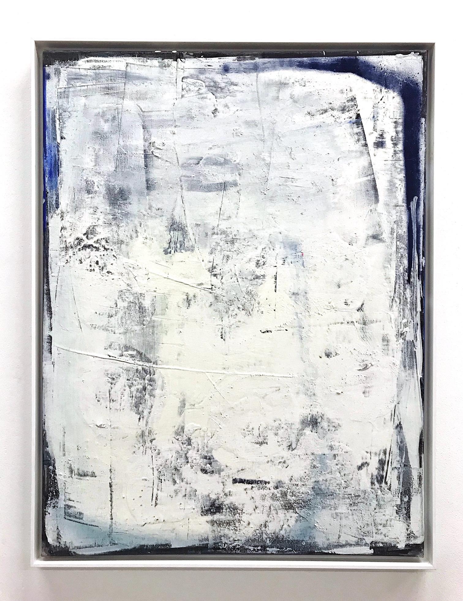 Flagge für kein Land - Expressionistisches Gemälde:: abstrakte Kunst:: zeitgenössische Kunst:: blau – Painting von Manuela Karin Knaut