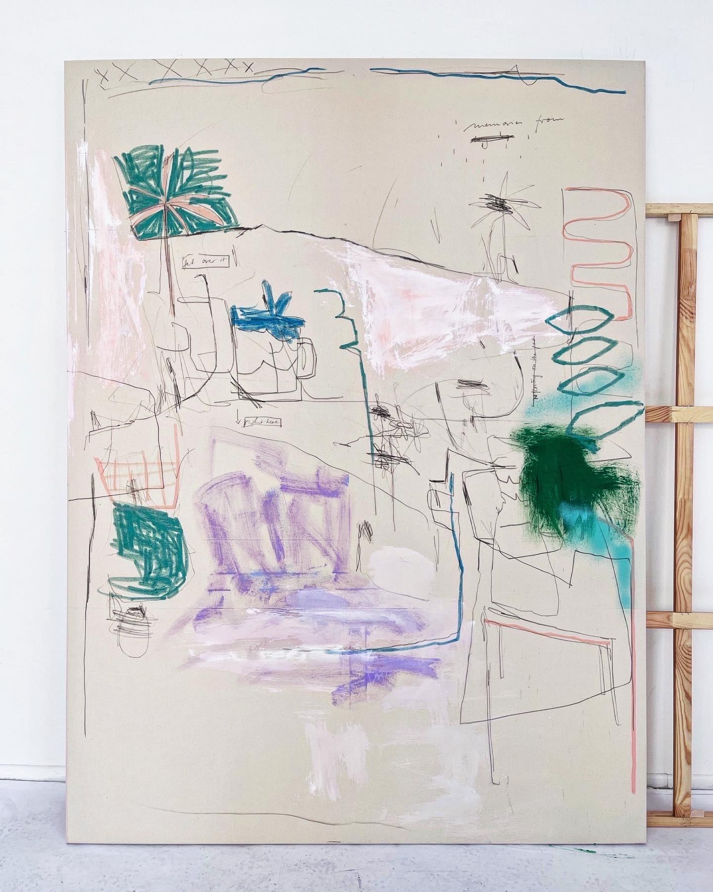 Fattene una ragione (Quadro astratto) - Painting di Manuela Karin Knaut