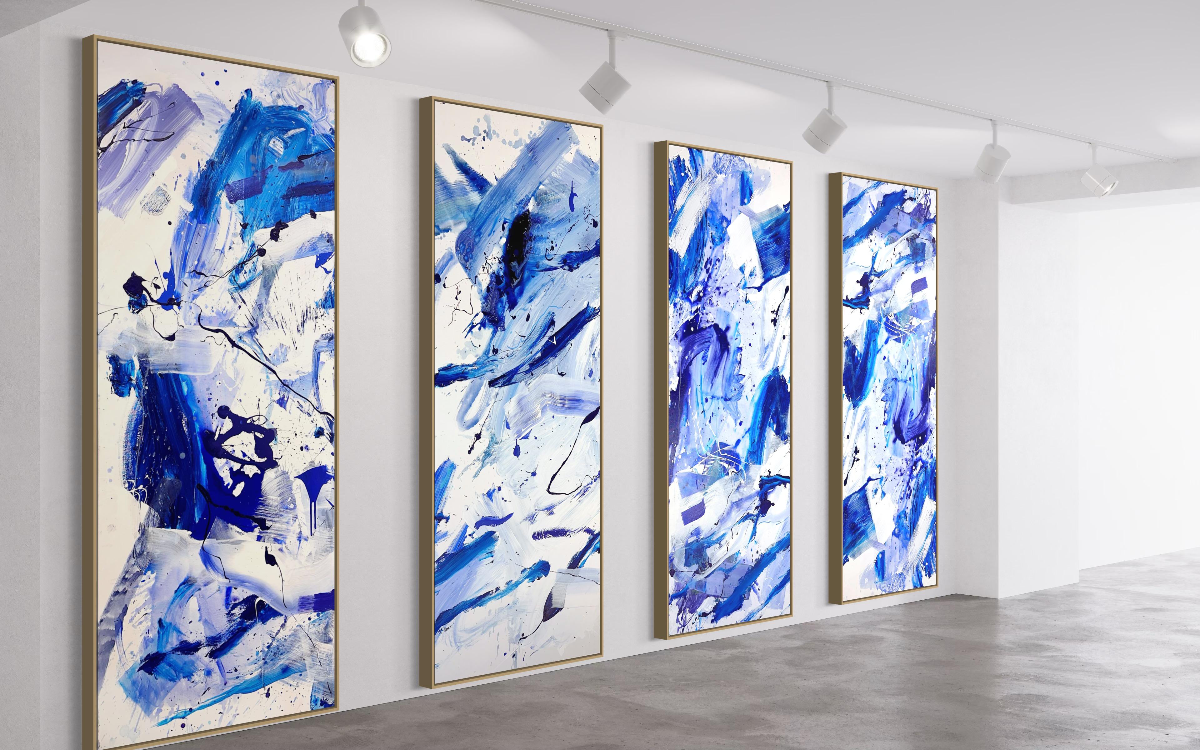 Highline (set of four paintings) (Abstract Painting) For Sale 9