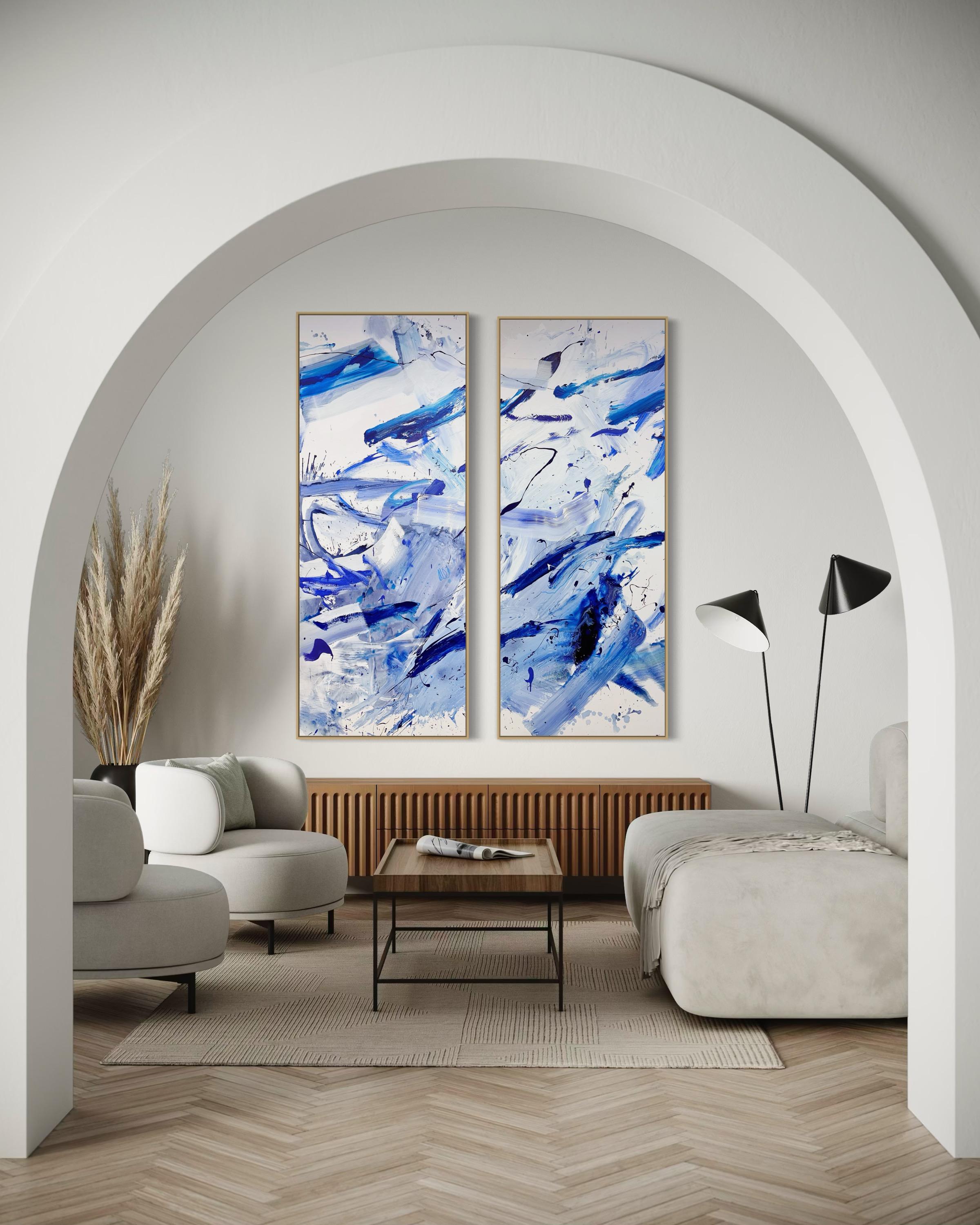 Highline (set of four paintings) (Abstract Painting) For Sale 11