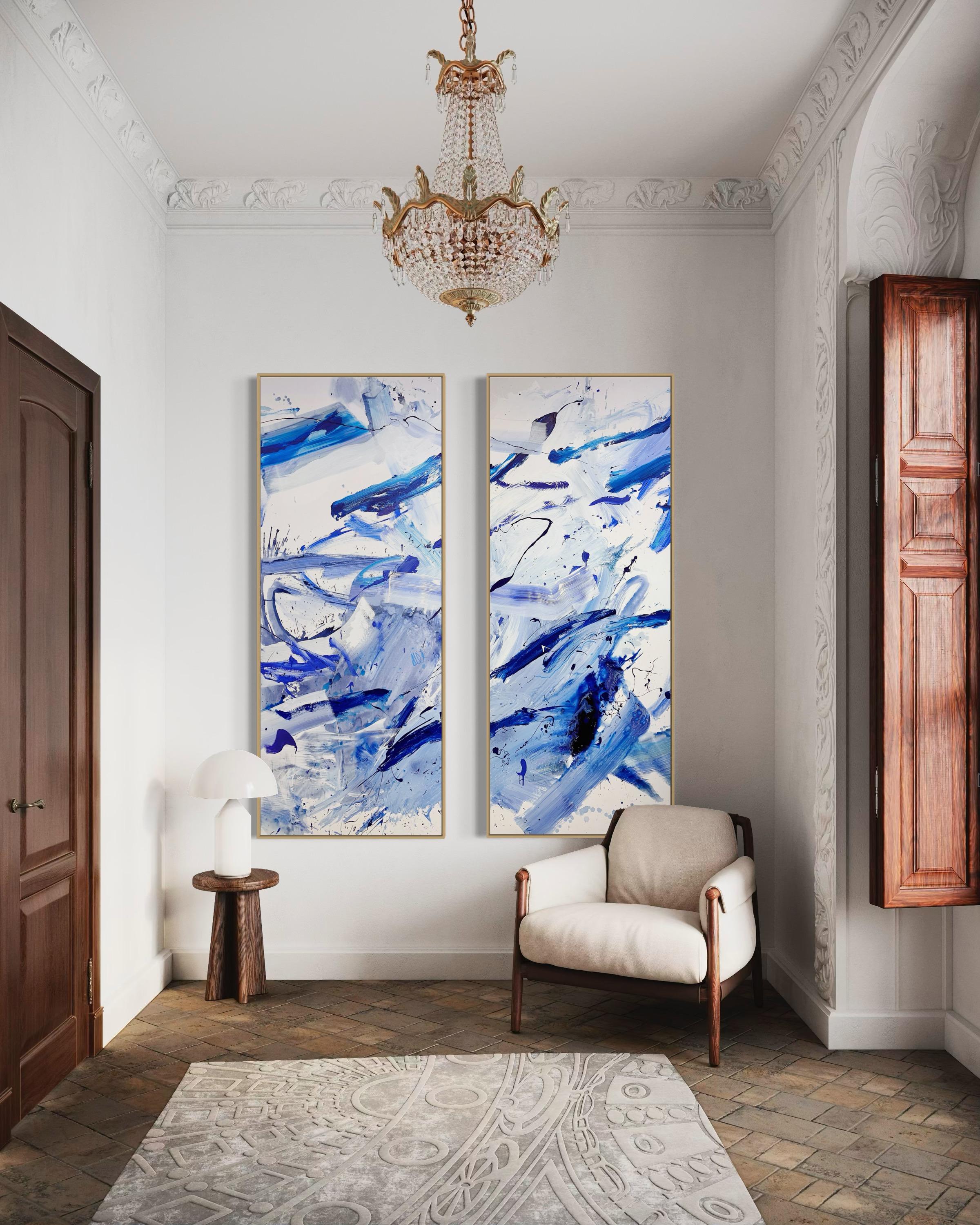 Highline (set of four paintings) (Abstract Painting) For Sale 12