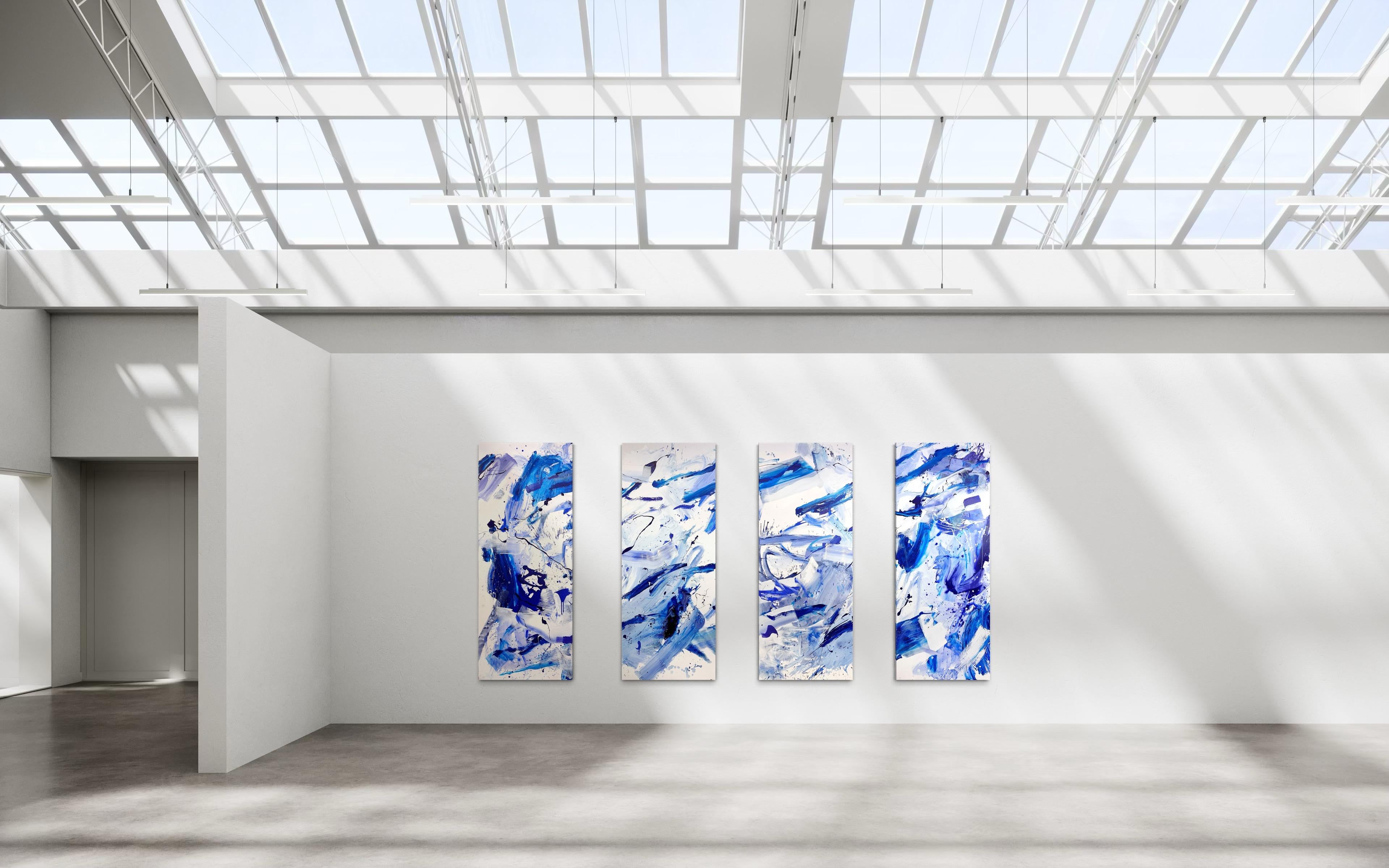Highline (set of four paintings) (Abstract Painting) For Sale 1