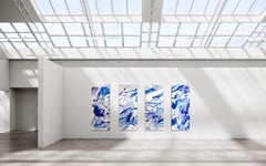 Highline (set di quattro dipinti) (Pittura astratta)