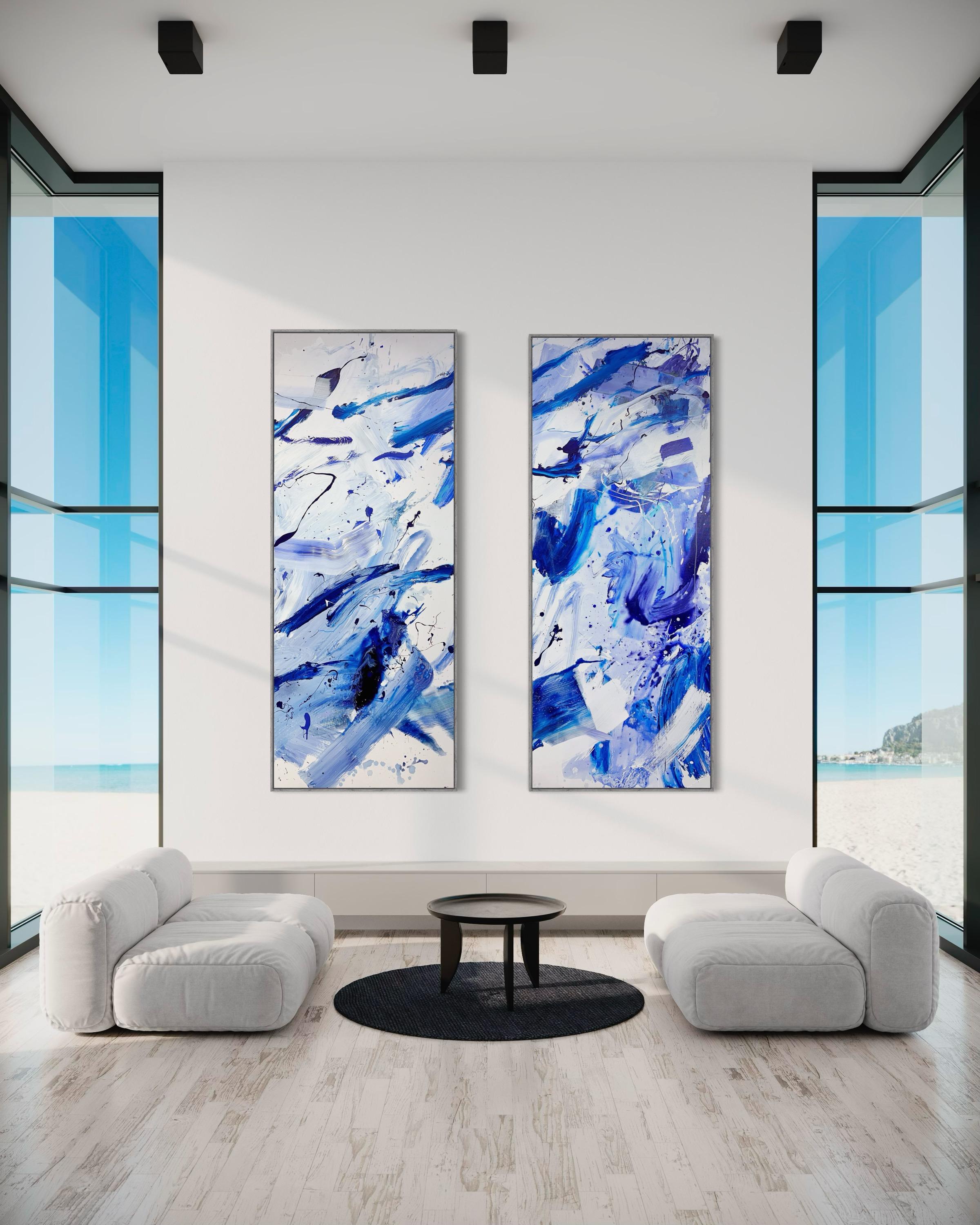 Highline (set of four paintings) (Abstract Painting) For Sale 3