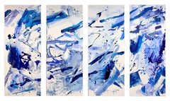 Highline (set of four paintings) (Abstract Painting)