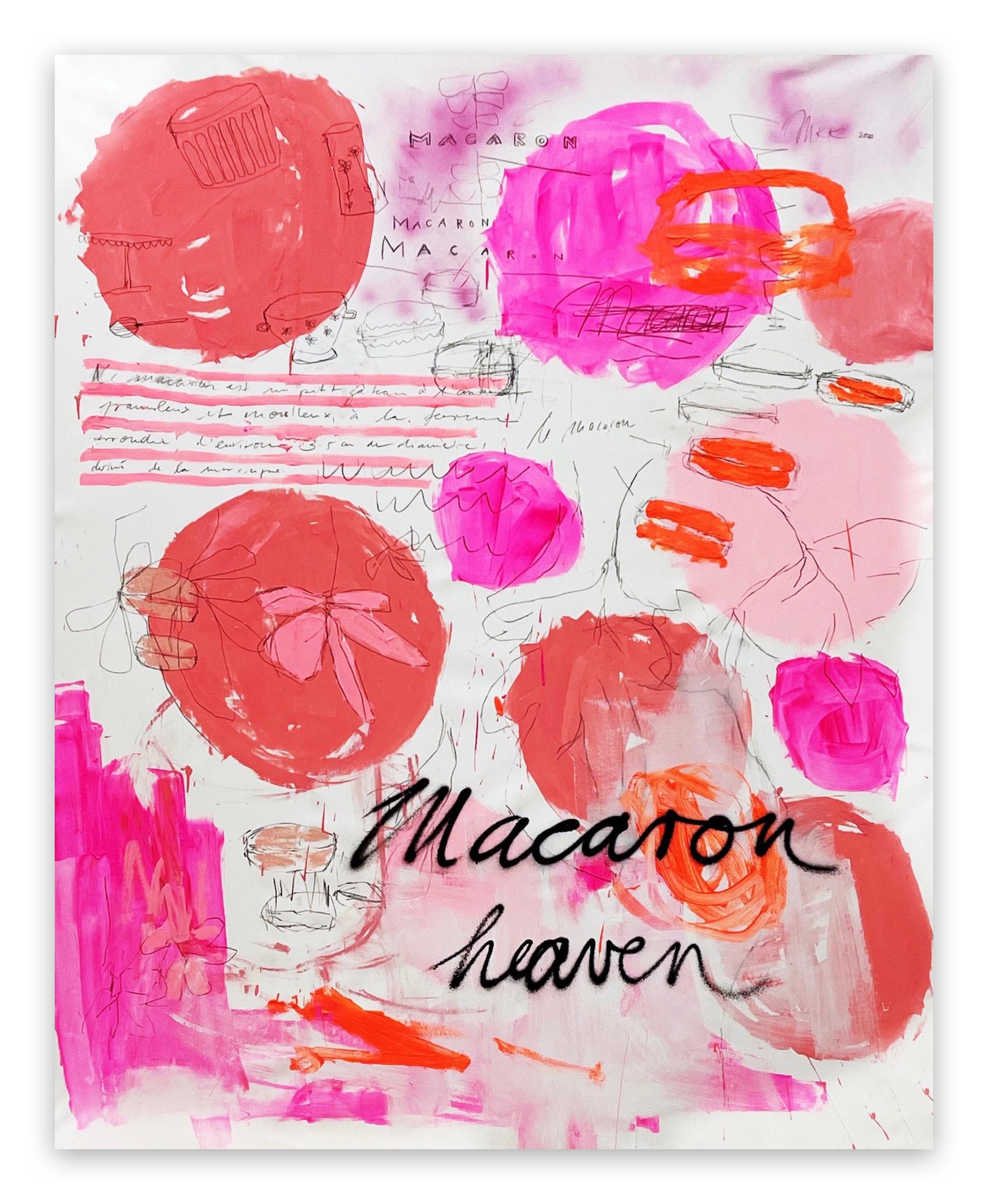 Manuela Karin Knaut Abstract Painting - Macaron Heaven (Abstract painting)