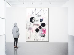 More than you could wish-expressive paint, abstract, Contemporary, black white