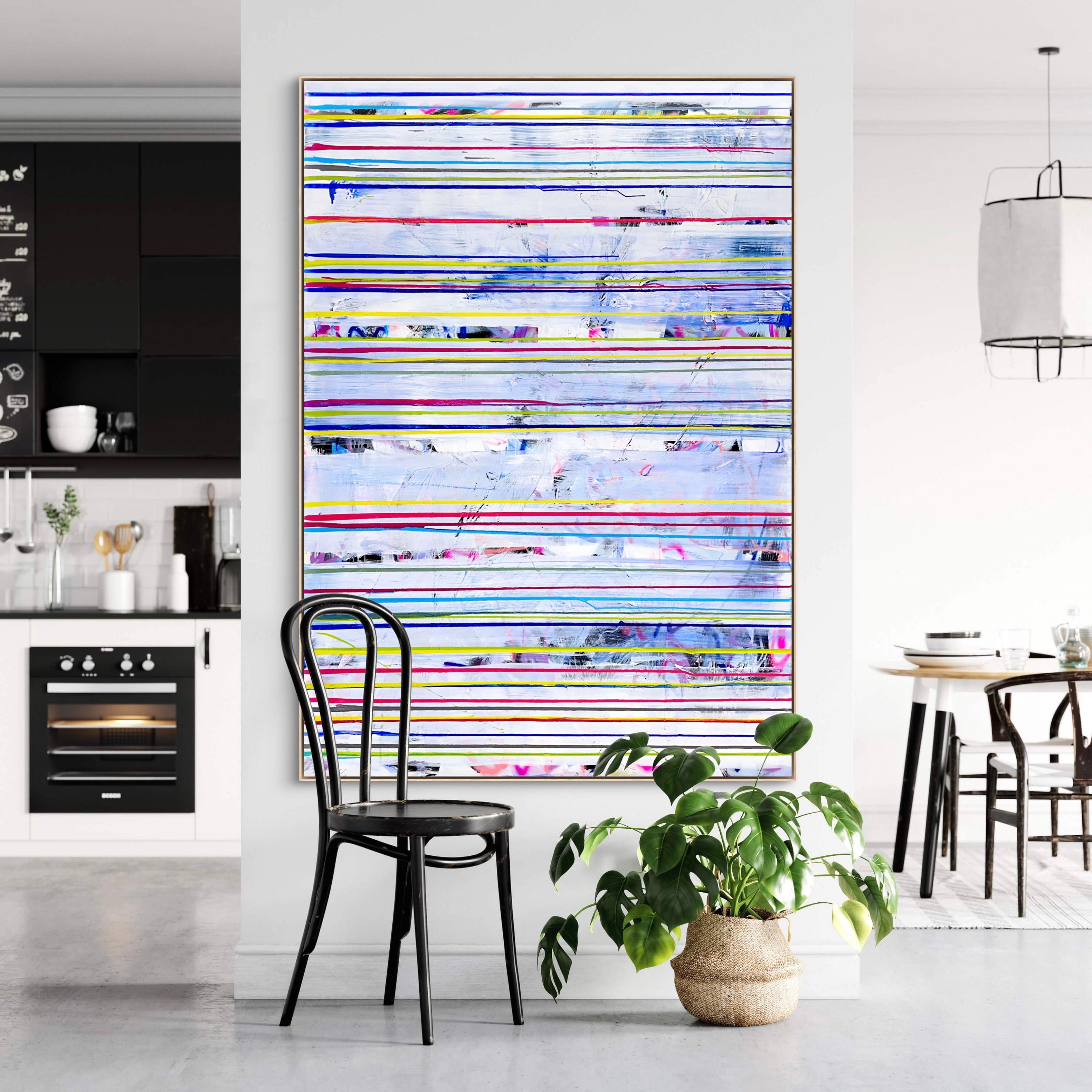 Passing sunny roads (Abstract Painting) For Sale 2