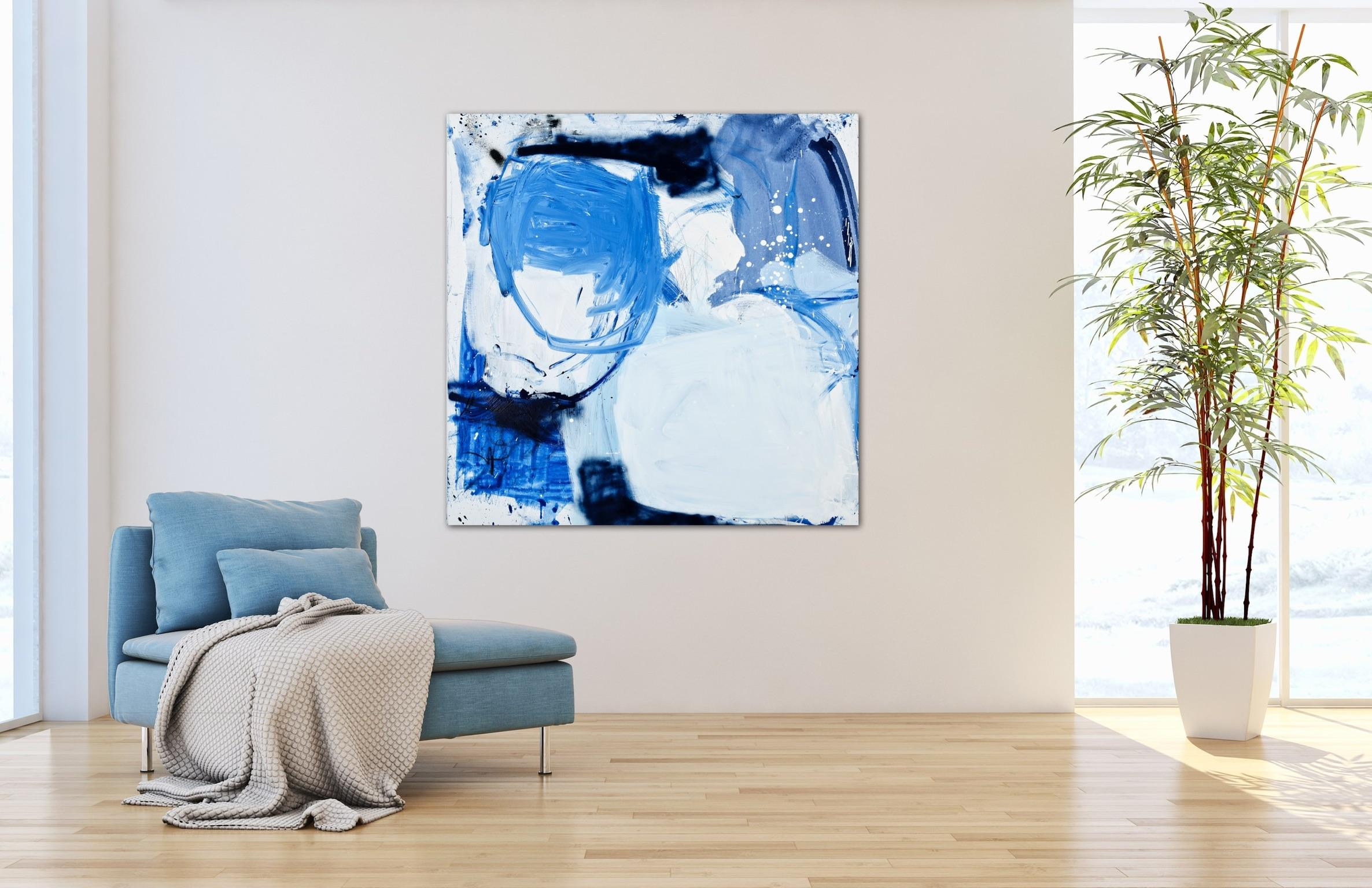 Direttamente dalla fonte (Pittura astratta) - Painting di Manuela Karin Knaut