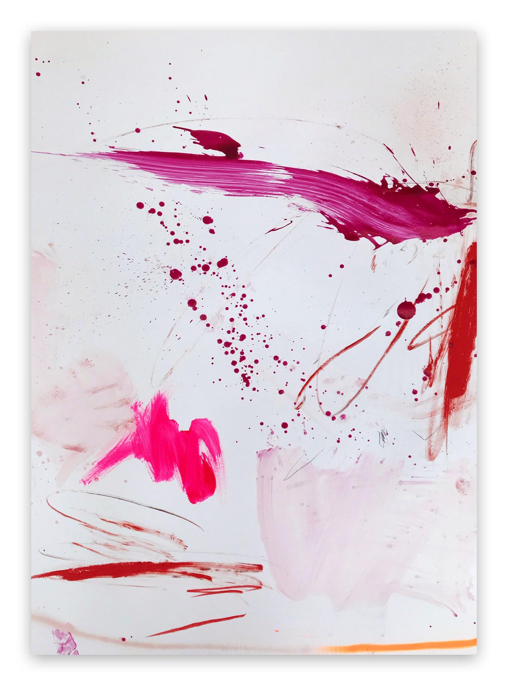 Manuela Karin Knaut Abstract Painting - Rosy cheeks and bubbly 4
