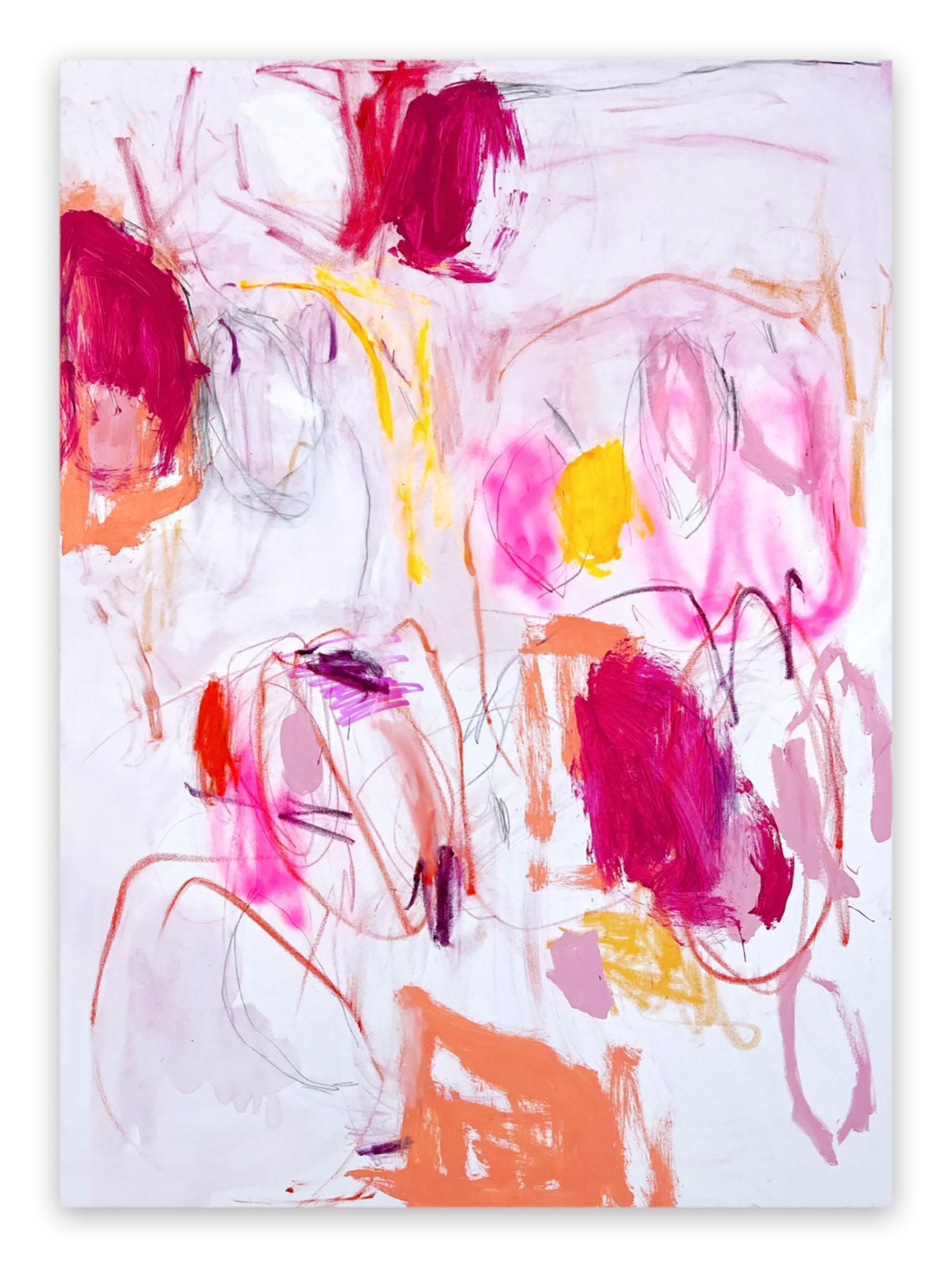 Manuela Karin Knaut Abstract Painting - Sherbet powder (Abstract painting)