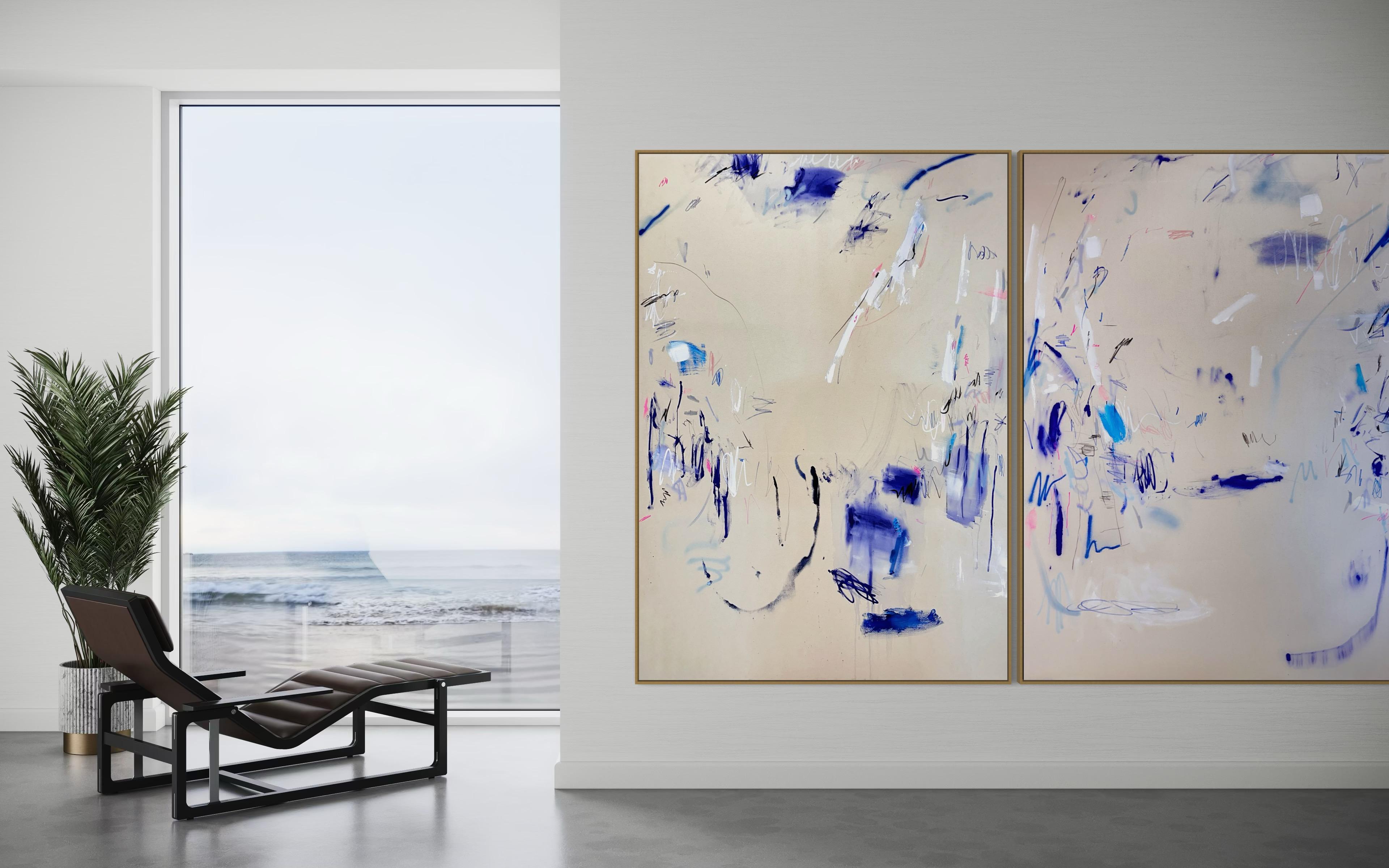 Sign of the times (diptych) (Abstract Painting) For Sale 1