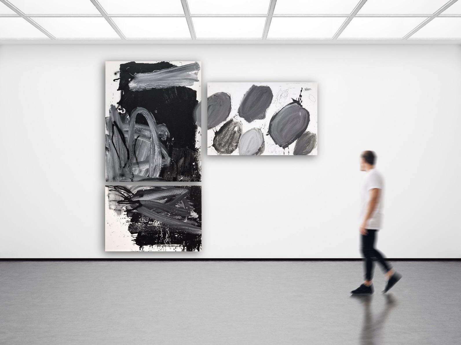 Soft Punk 3 (pittura astratta) - Painting Astratto di Manuela Karin Knaut