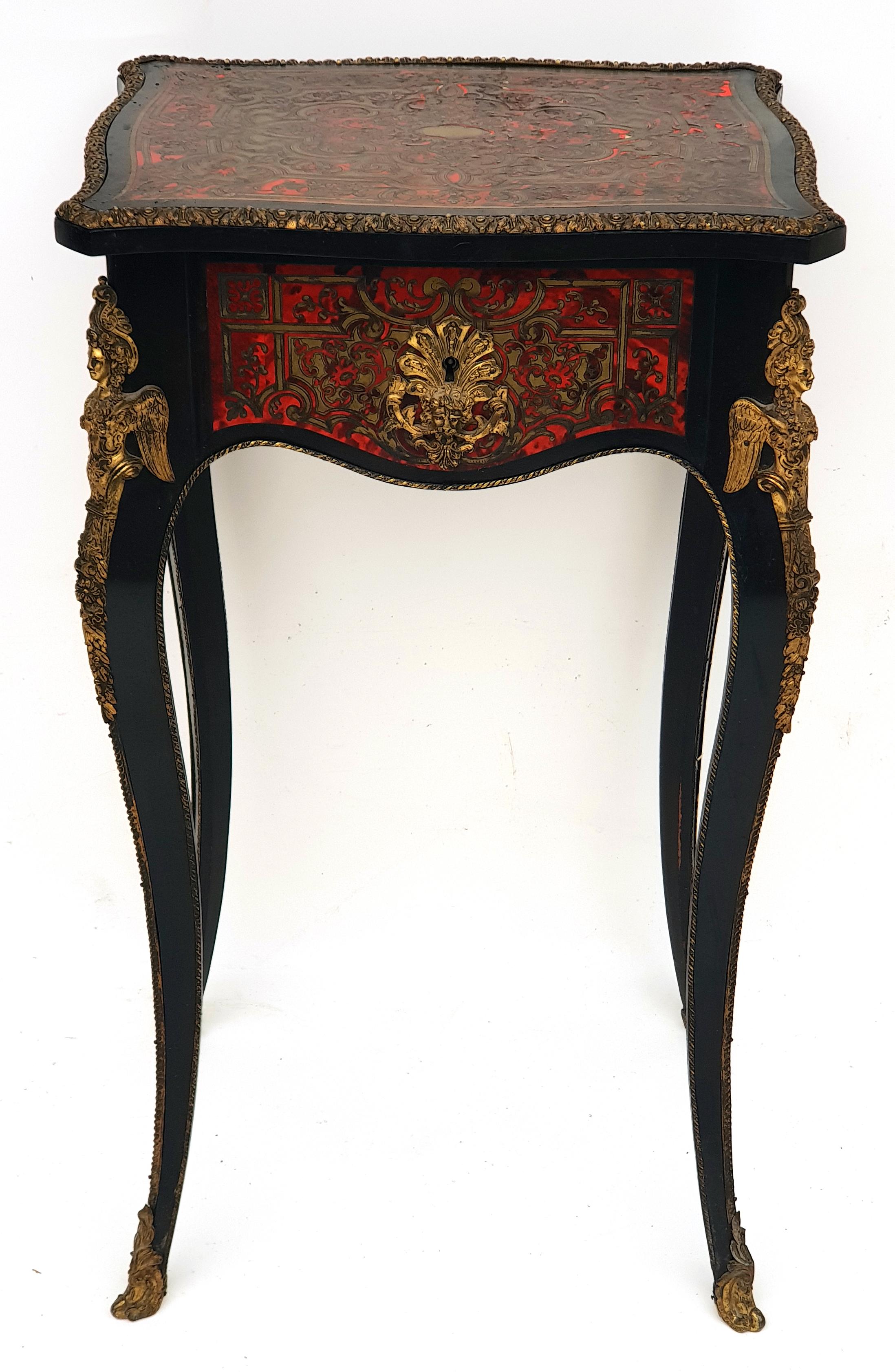Manufactory of A. Lemoine, Boulle or Napoleon III, Sewing Table, 1850s 1