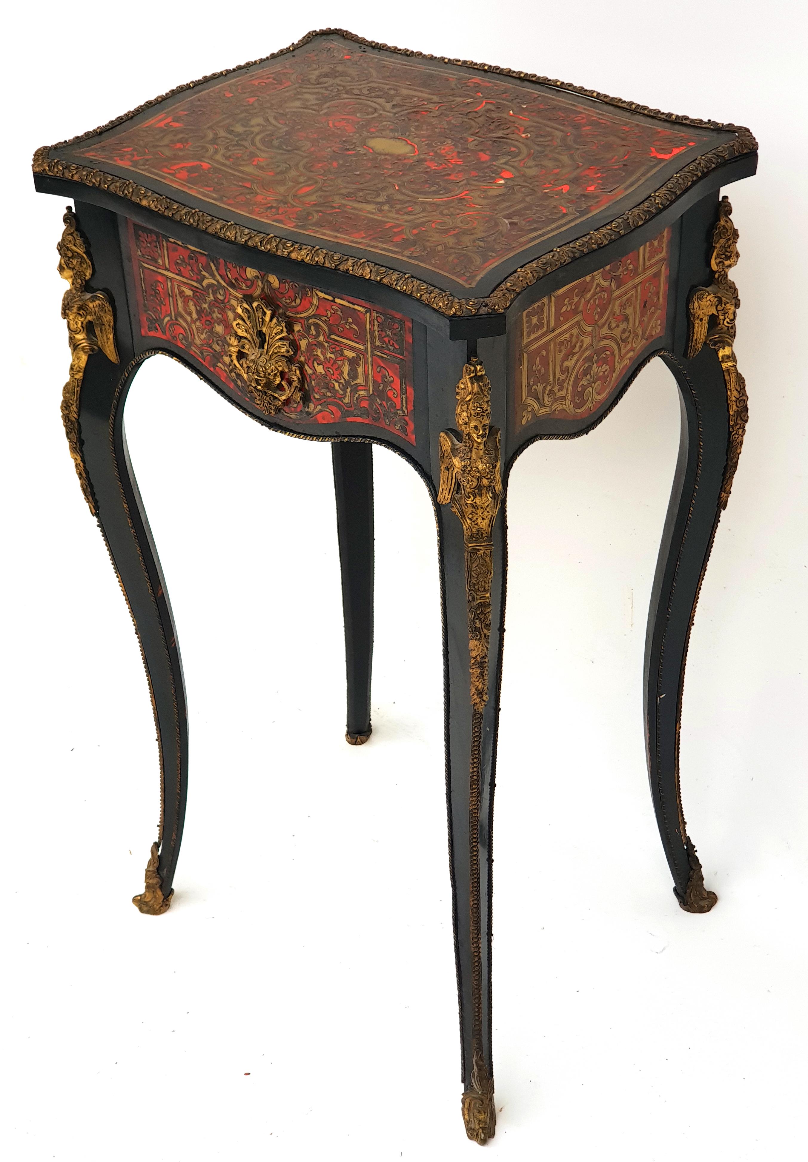 Manufactory of A. Lemoine, Boulle or Napoleon III, Sewing Table, 1850s 2