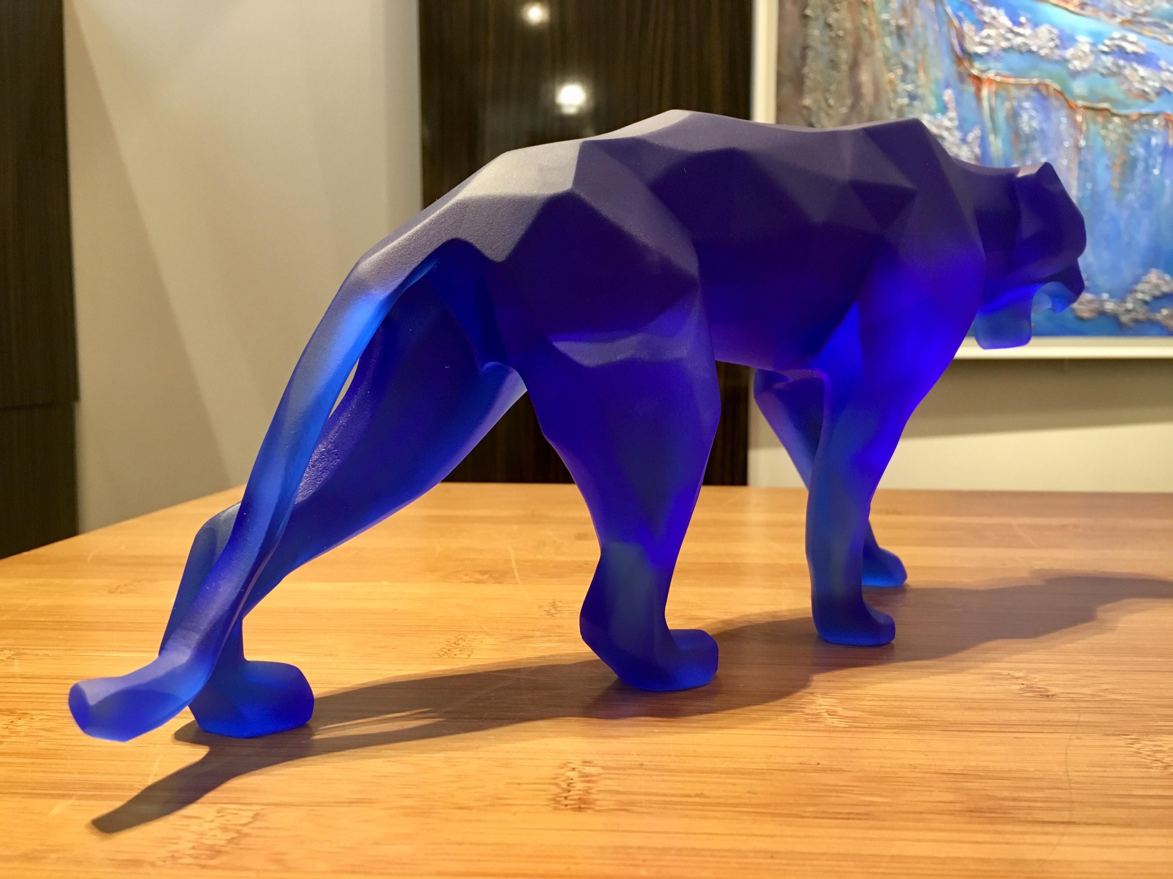Fabrication Daum, « Wild Panther » en pâte de cristal de Richard Orlinski, 2018 Neuf à Tours, FR