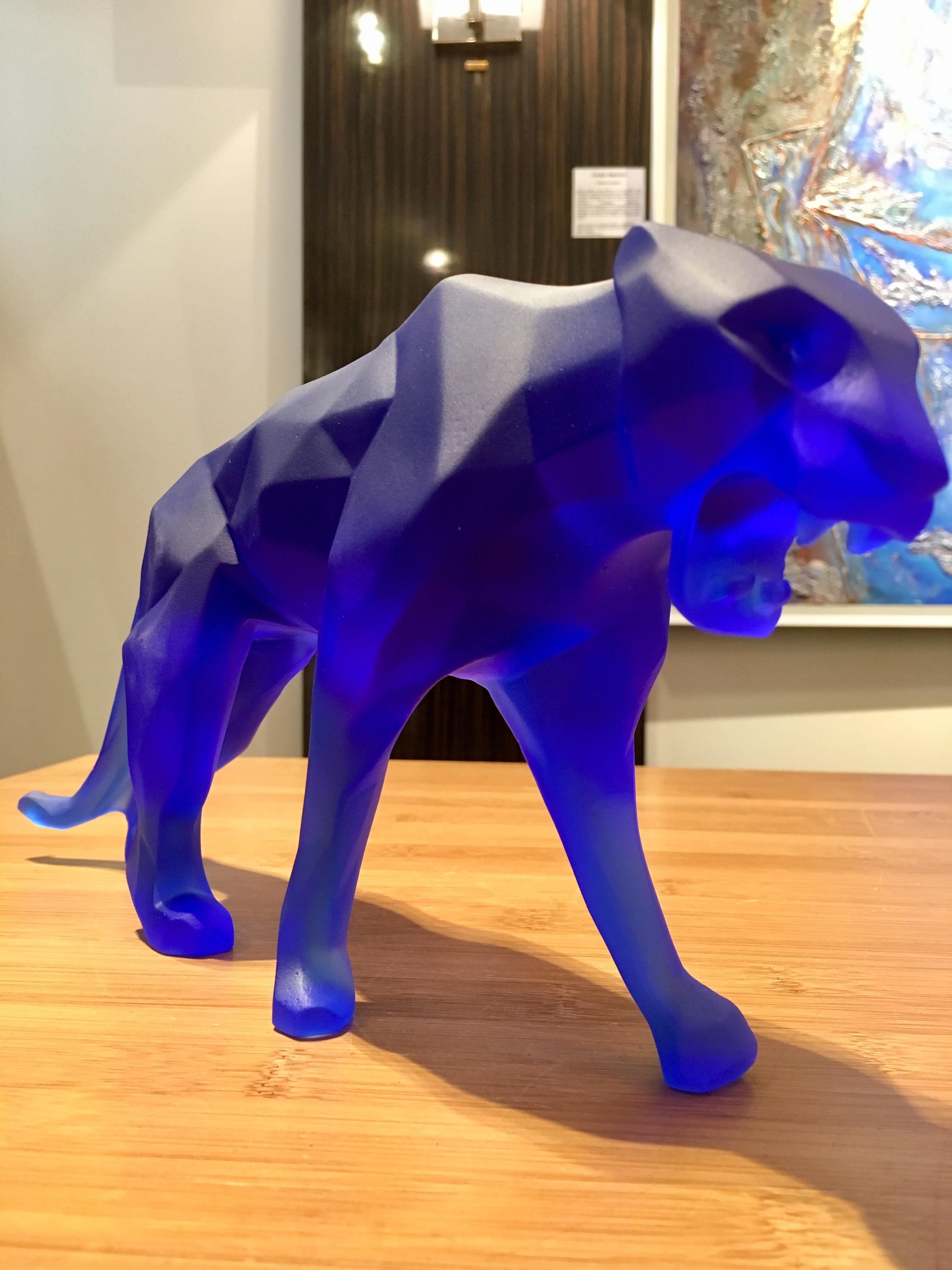 Cristal Fabrication Daum, « Wild Panther » en pâte de cristal de Richard Orlinski, 2018