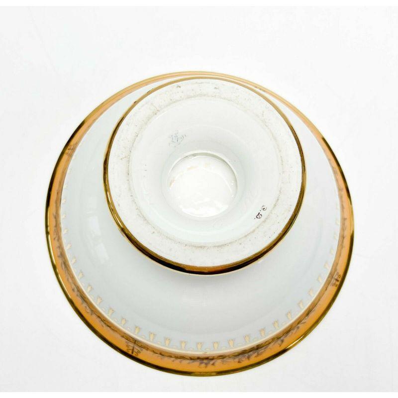 Manufacture de Sevres Gilt Porcelain Fruit Bowl Nankin Yellow, 1824-1830 For Sale 4