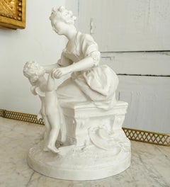 Manufacture de Sèvres - biscuit en porcelaine - signé - 1911