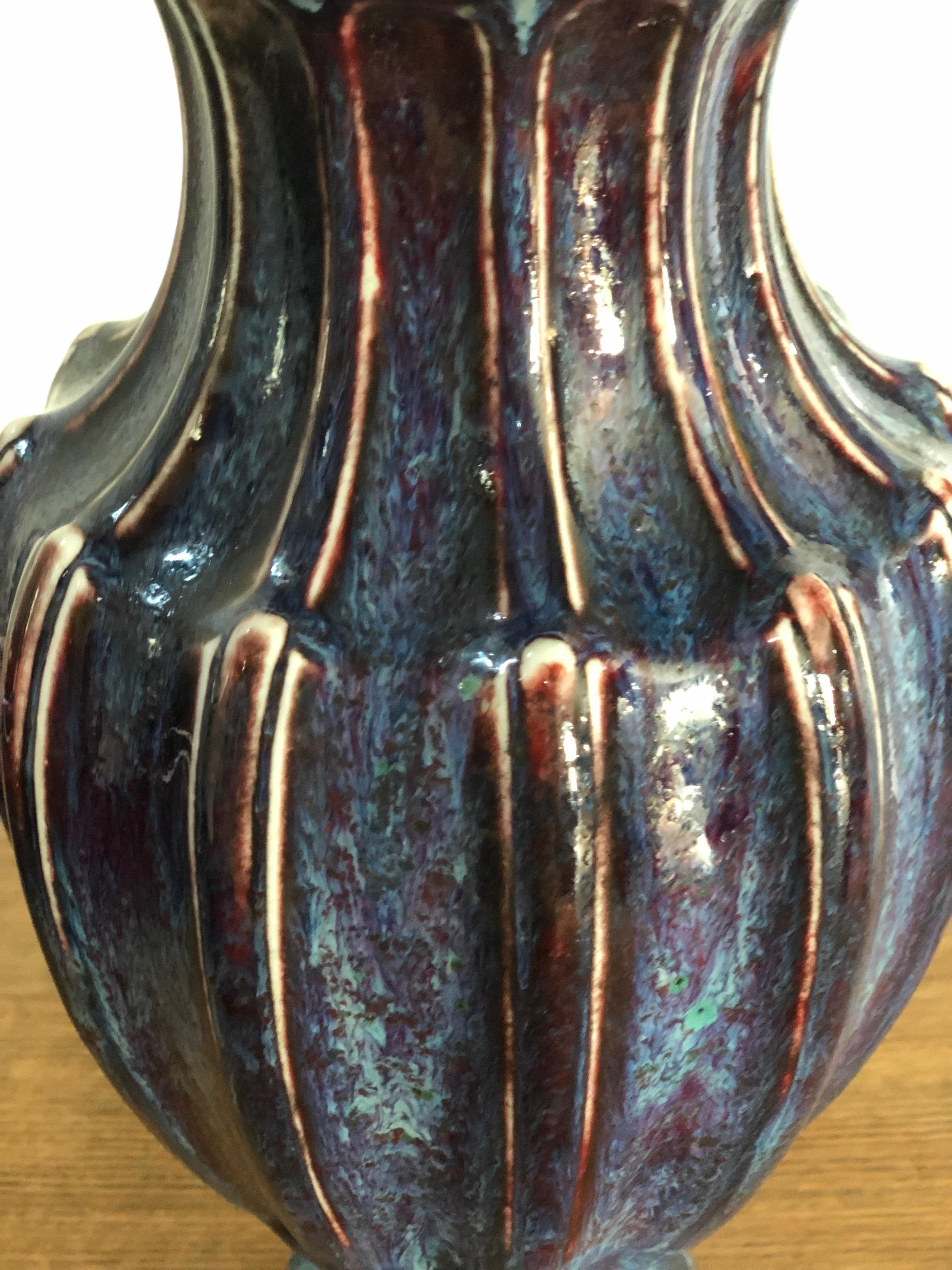 Manufacture de Sèvres Sang de Boeuf Porcelain Vase, 1889 In Good Condition For Sale In Great Britain, Northern Ireland