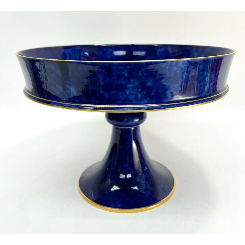 Gilt Manufacture Dore a Sevres Porcelain Large Cobalt Blue Tazza, 1900