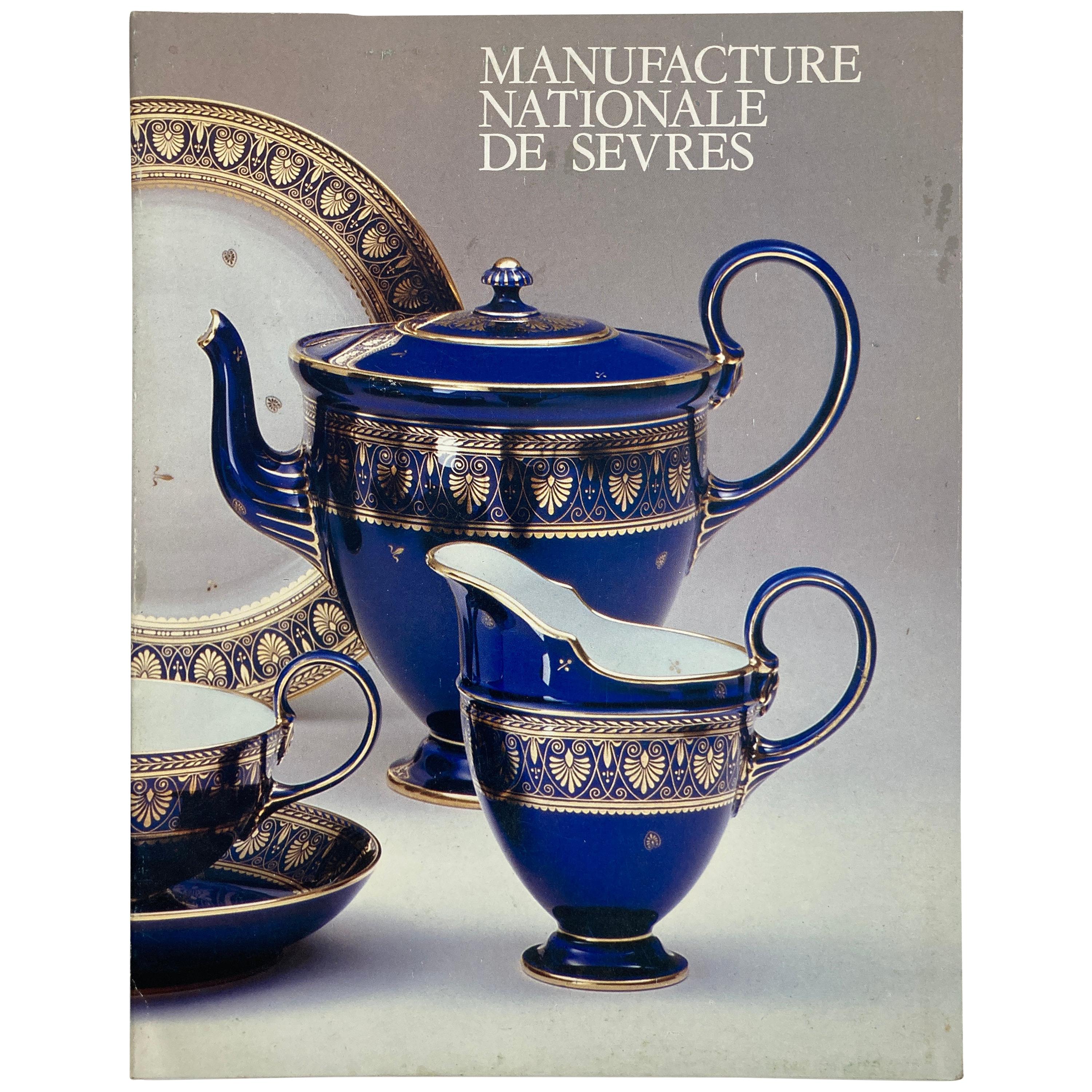 Manufacture Nationale de Sevres Book in French For Sale
