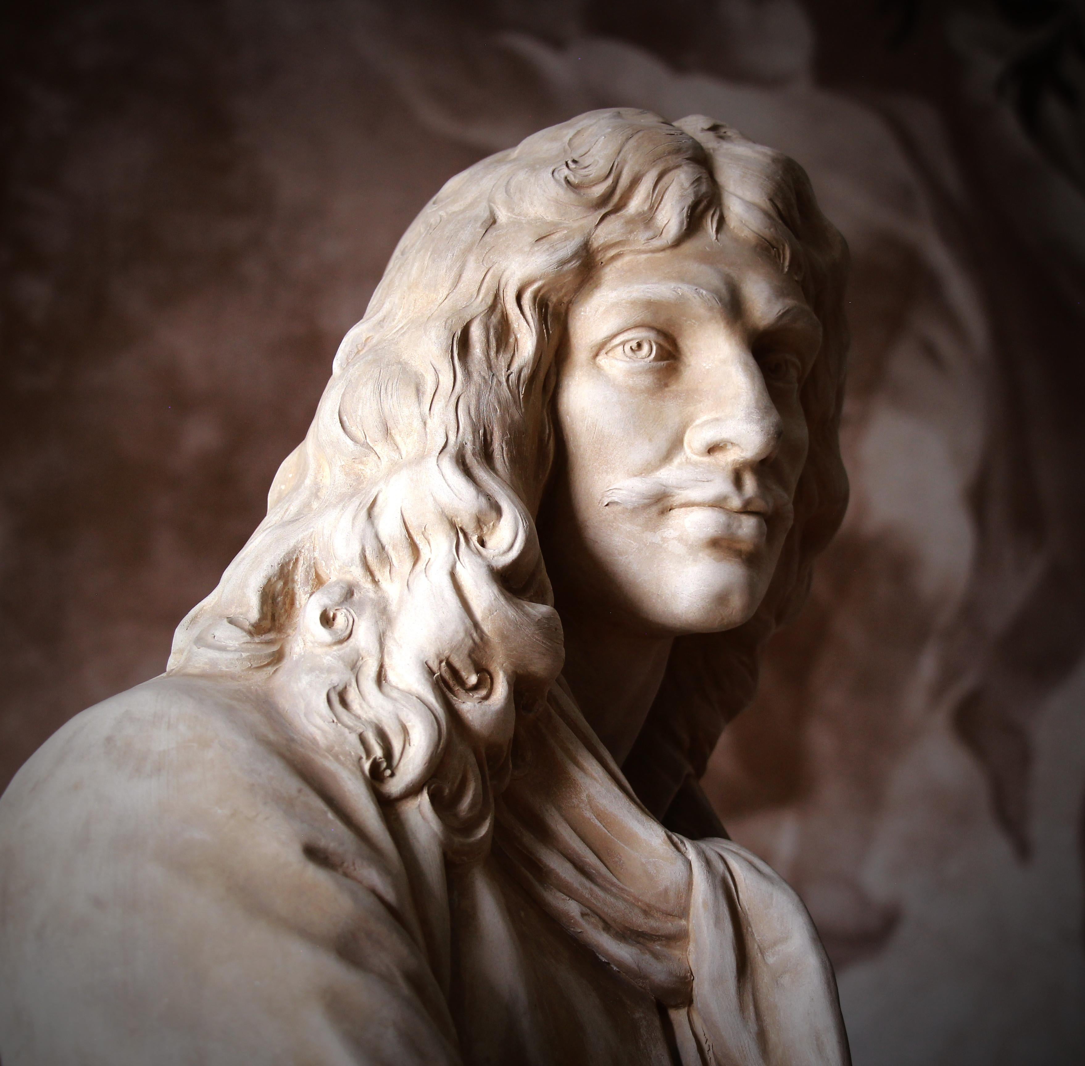 Sèvres terracotta Bust Sculpture of Moliere after Jean Antoine Houdon

Bearing the Sèvres mark underneath the base

Additional information about the work:

Title: Bust of Moliere
Medium: terracotta
Signature: signed - stamp Sèvres
Provenance: