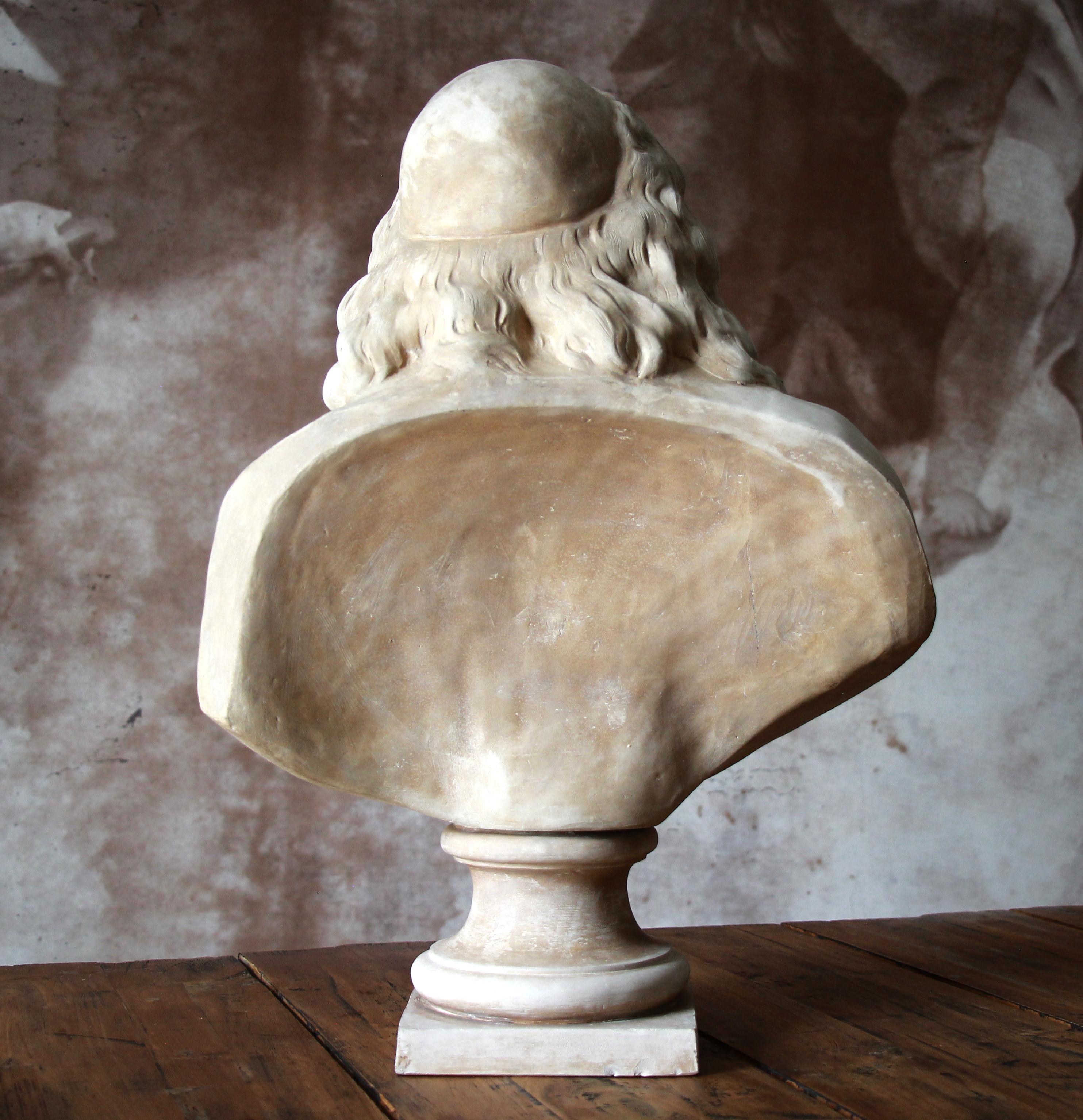 Sèvres terracotta Bust Sculpture of Moliere after Jean Antoine Houdon For Sale 2