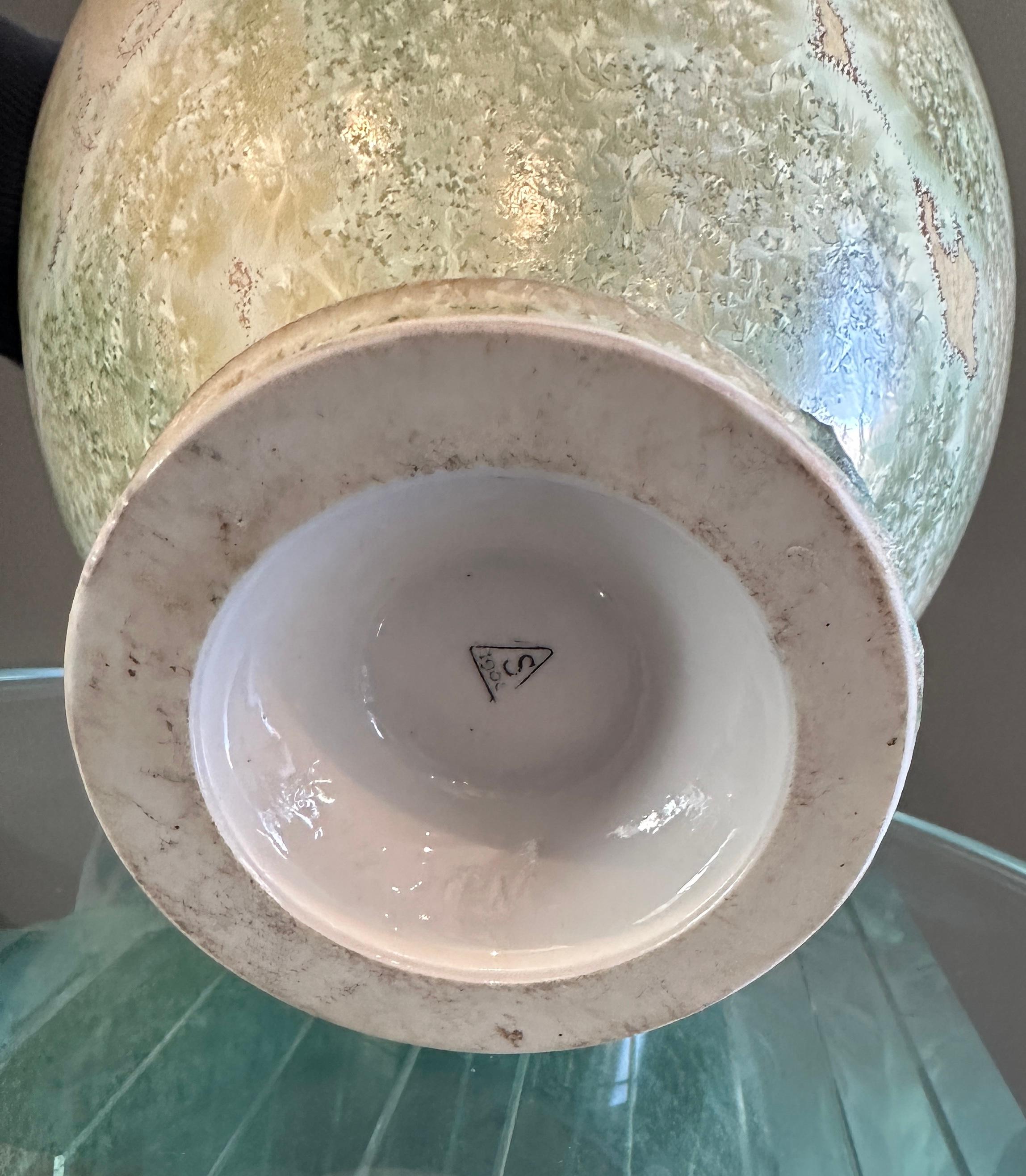 Manufacture Nationale de Sèvres, Jarrón En Porcelana Cristallisations Art Nouveau en venta 2
