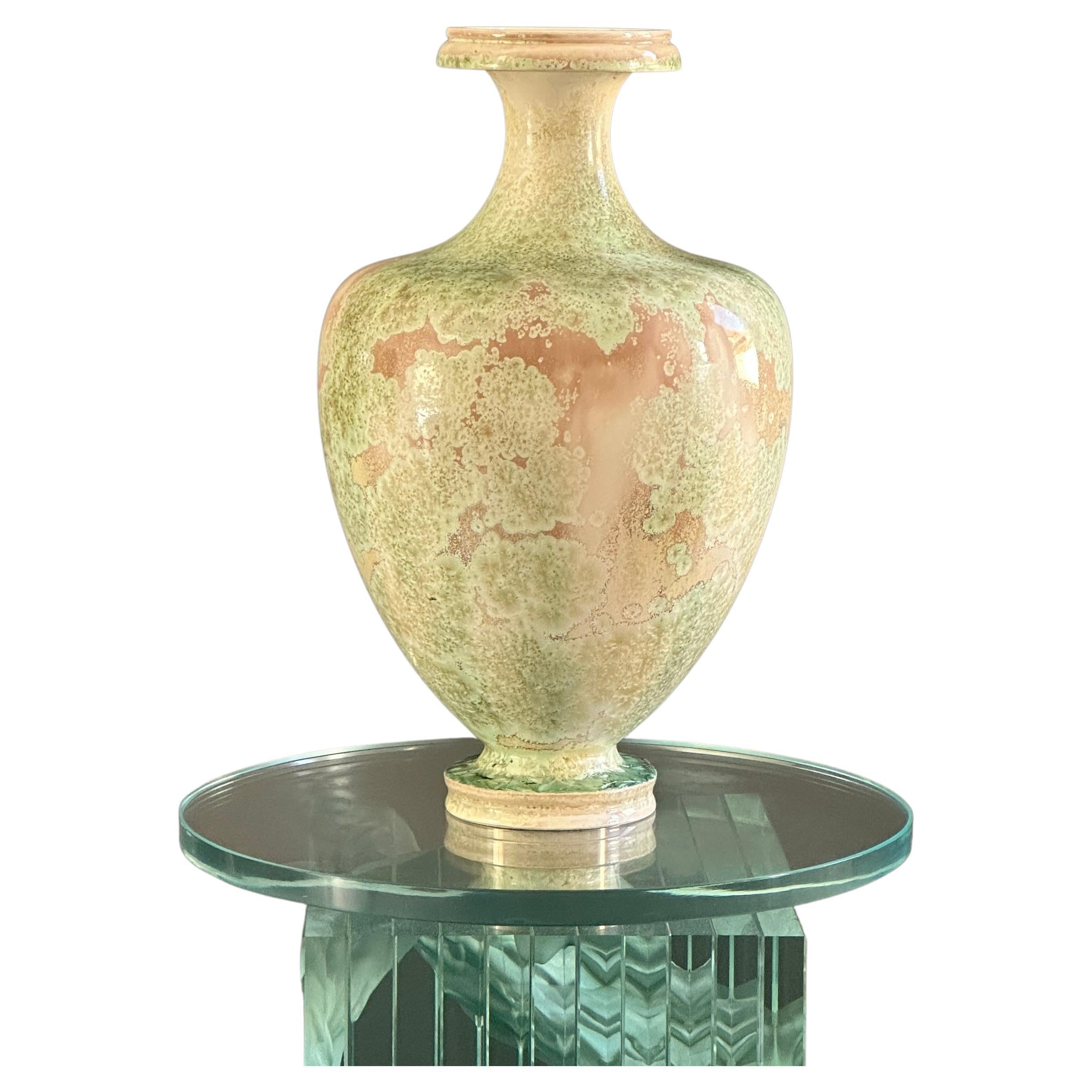 Manufacture Nationale De Sèvres, Vase En Porcelaine Cristallisations Art Nouveau For Sale
