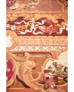 Mid 19th Century Aubusson Rug - Manufacture of Jean-Jacques Sallandrouze