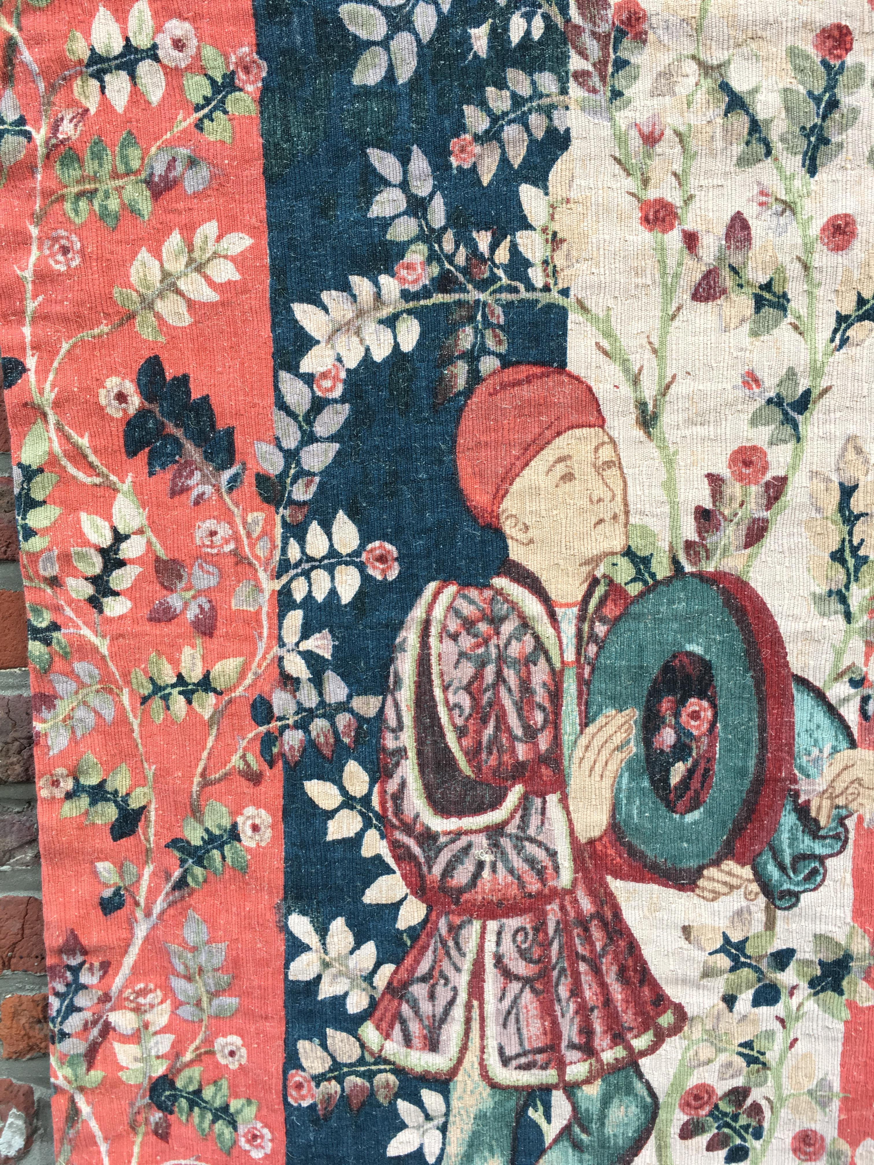 Mid-20th Century Manufacture Robert Four, Printed Tapestry after a 16th Century Tapestry For Sale