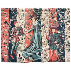 Vintage Manufacture Robert Four, Printed Tapestry after a 16th Century Tapestry