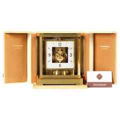 Vintage Manufactured 1962 Jaeger Lecoultre Atmos Clock with Square Dial, Fullset