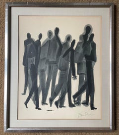 "Many Men" Stone Lithograph by Ben Shahn