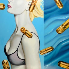 Pills 7 - Contemporary, Pop Art, 21th C, Figurative Art, modern, female Portrait