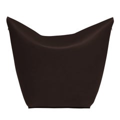 Mao Dark Leather Bag Chair by Viola Tonucci